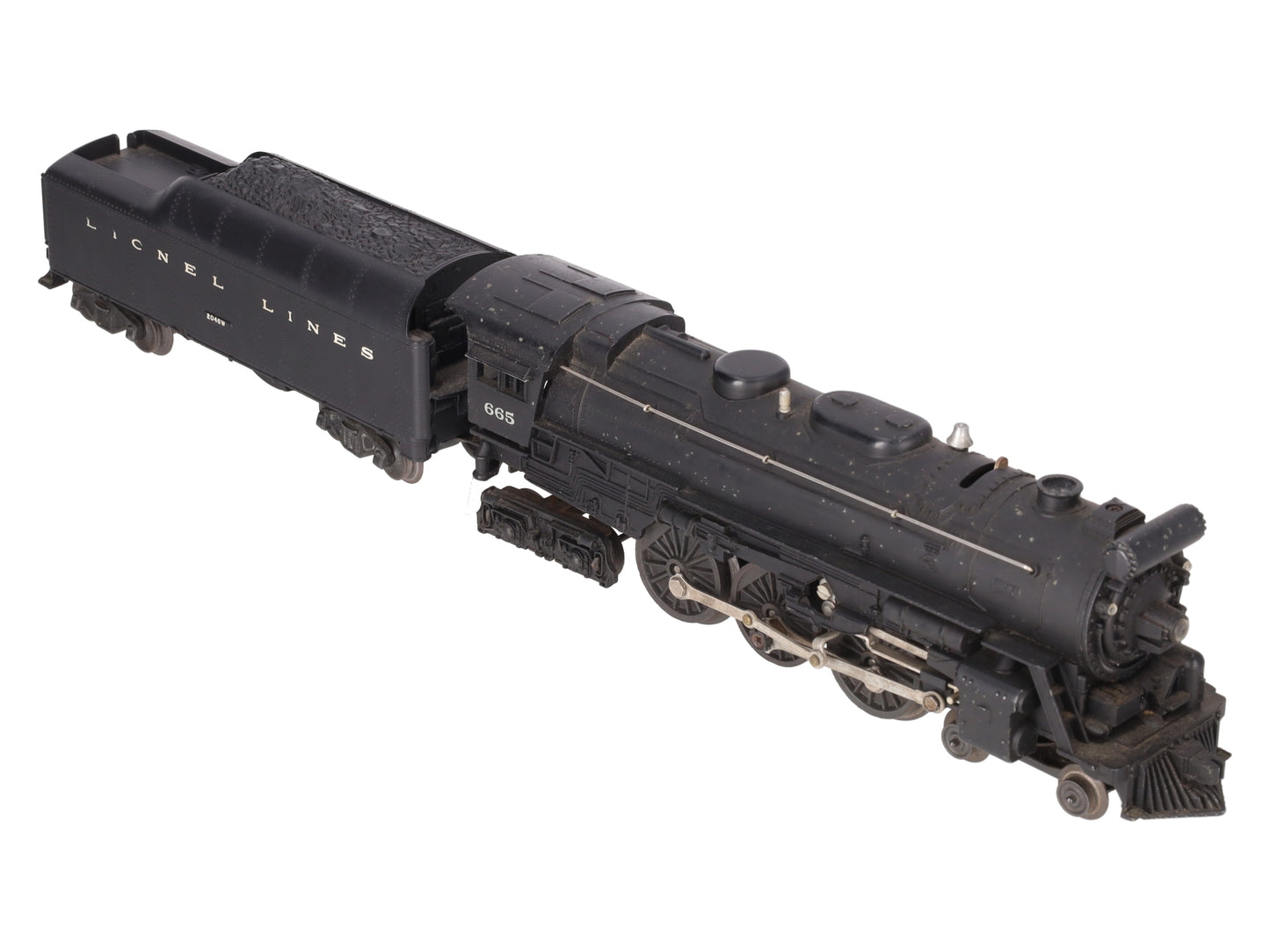 Lionel 665 Vintage O 4-6-4 Steam Locomotive w/2046W Tender VG