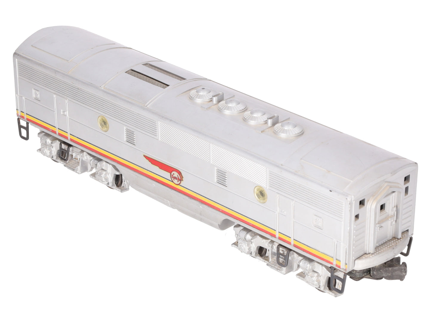 Lionel 2343C Vintage O Santa Fe F-3 Screen Top Non-Pwd. B-Unit Diesel Locomotive VG