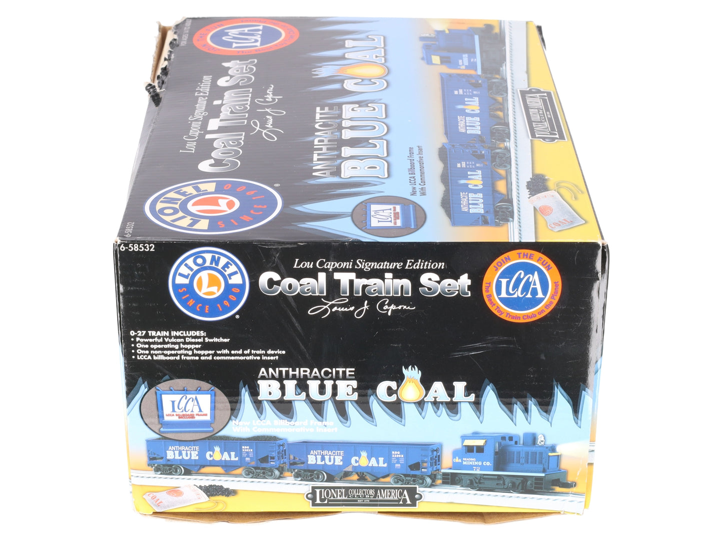Lionel 6-58532 Lou Caponi Signature Anthracite Blue Coal O Gauge Train Set LN/Box