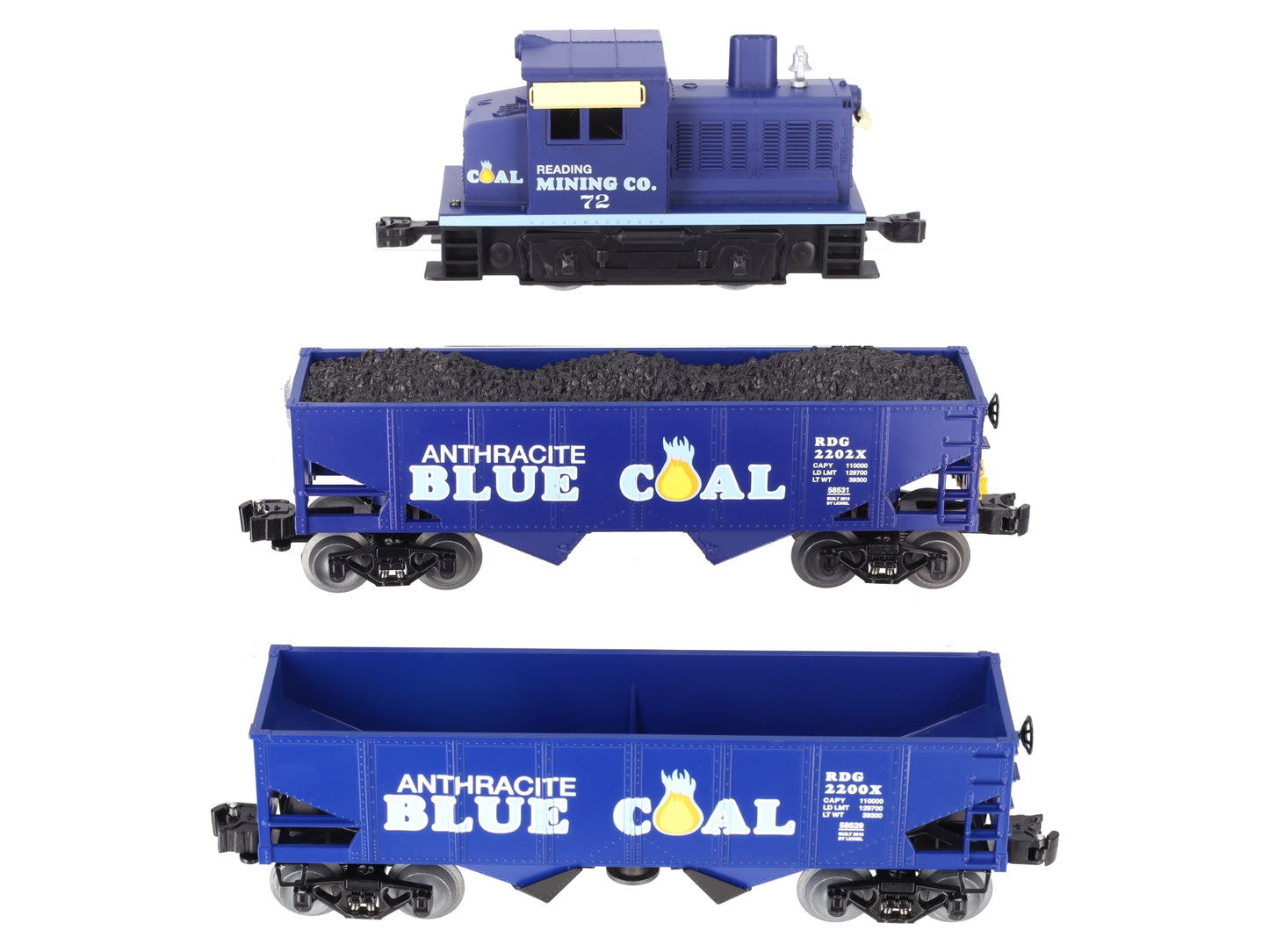 Lionel 6-58532 Lou Caponi Signature Anthracite Blue Coal O Gauge Train Set LN/Box