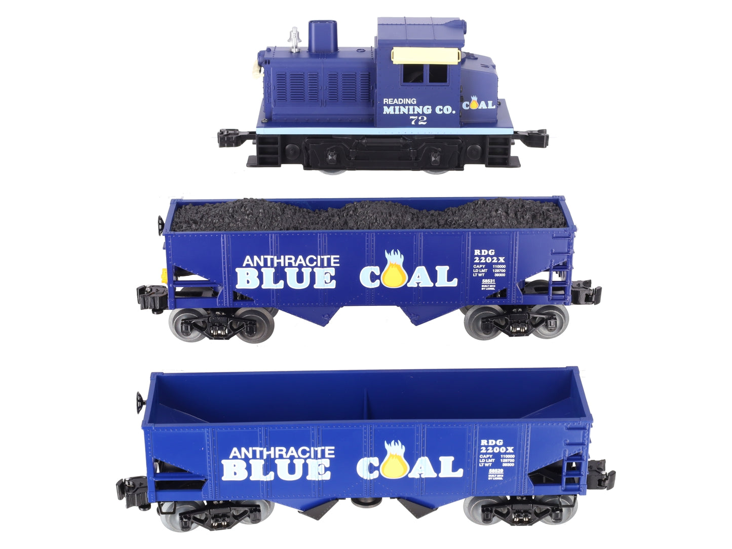 Lionel 6-58532 Lou Caponi Signature Anthracite Blue Coal O Gauge Train Set LN/Box