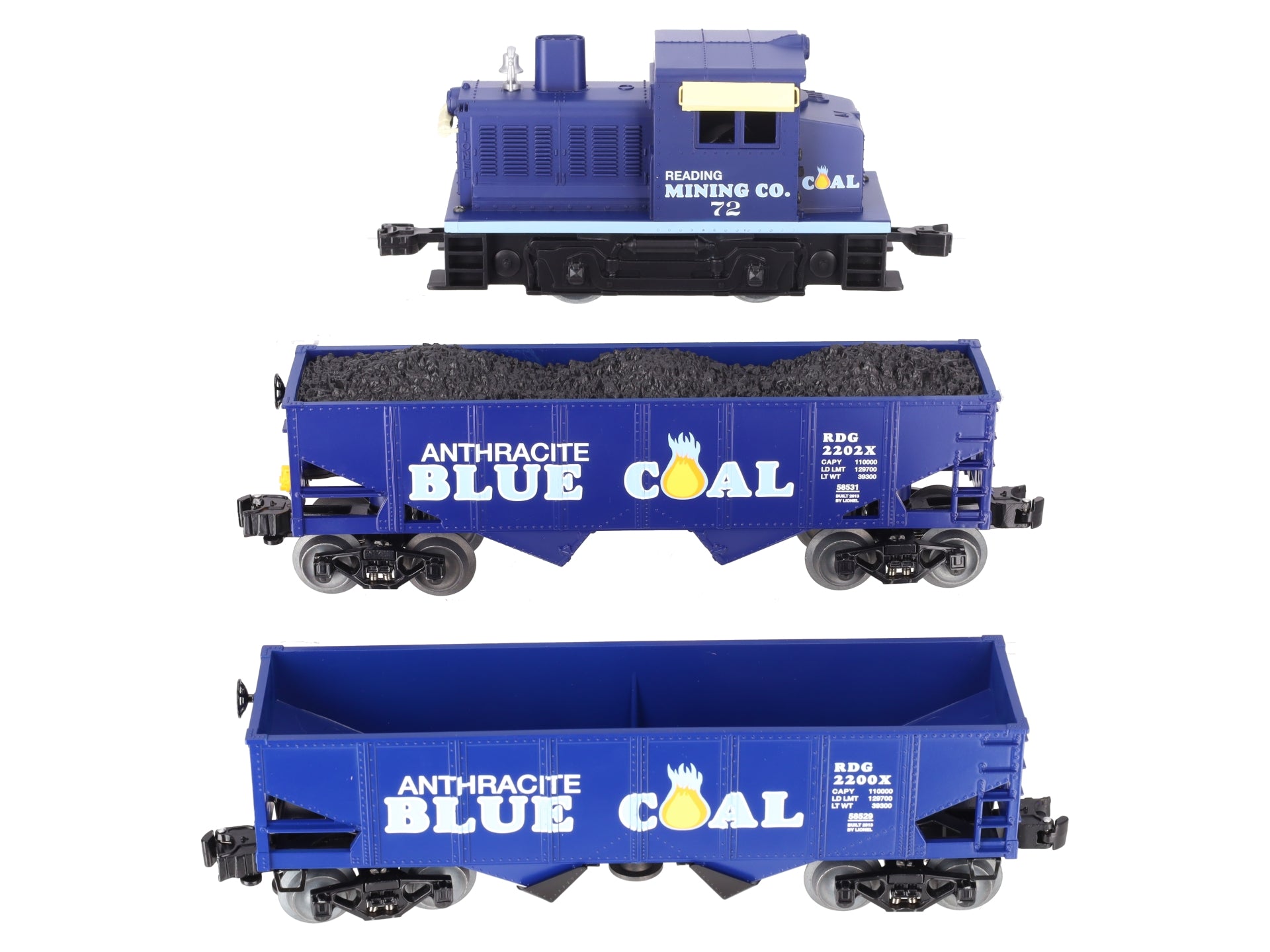 Lionel 6-58532 Lou Caponi Signature Anthracite Blue Coal O Gauge Train Set LN/Box