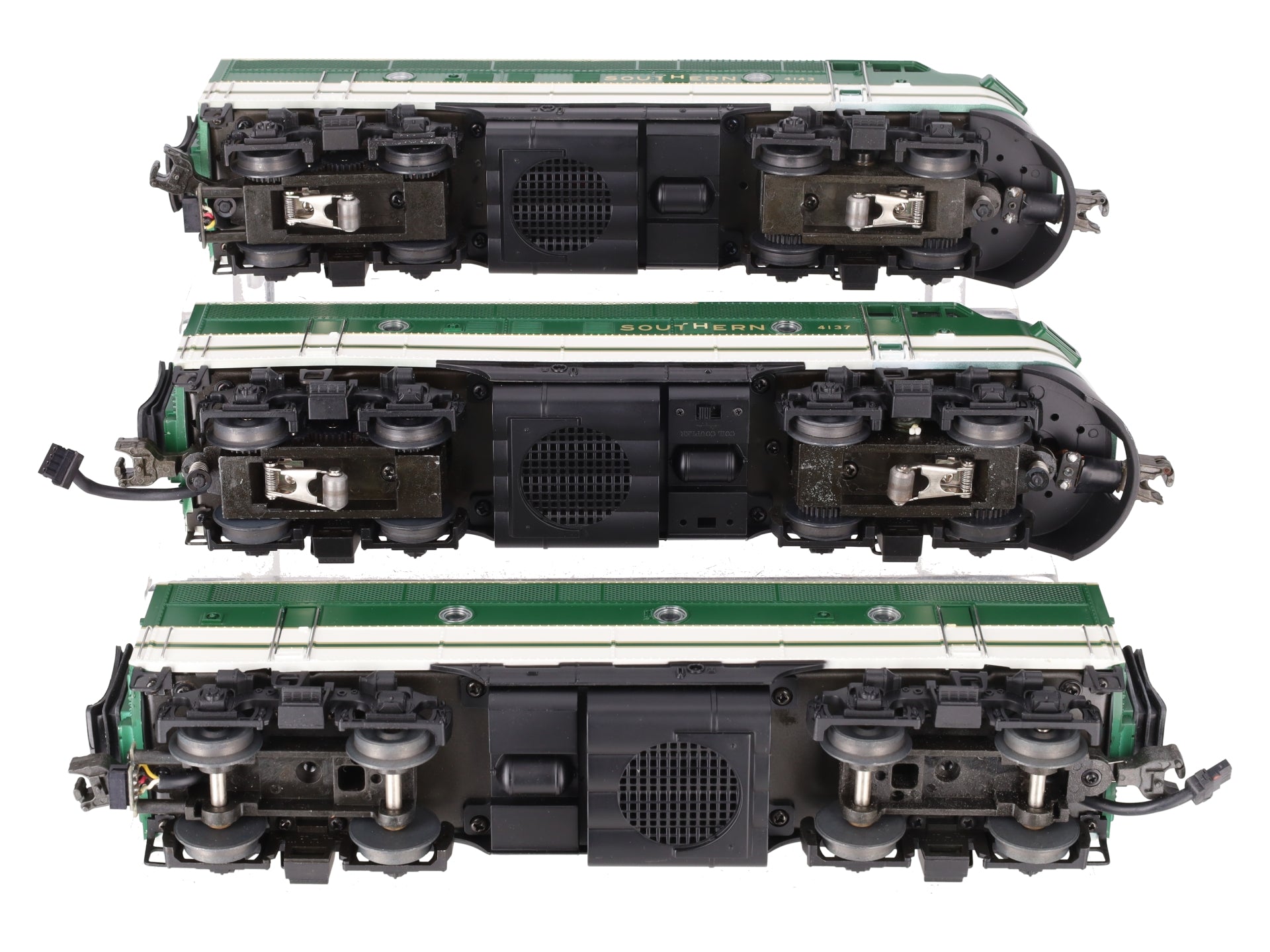MTH 20-2177-1 O Gauge Southern F3 ABA Diesel Engine Set w/PS1 #4137/4143 EX/Box