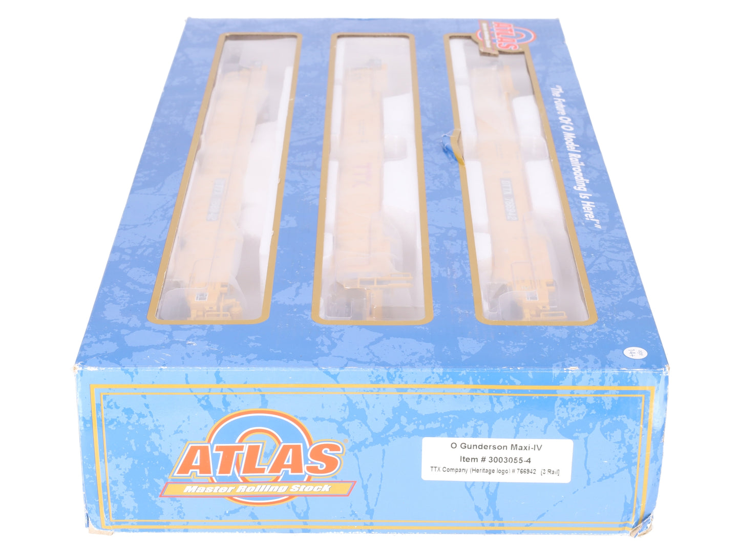 Atlas 3003055-4 O TTX (Heritage Logo) Gunderson Maxi-IV #766942 LN/Box