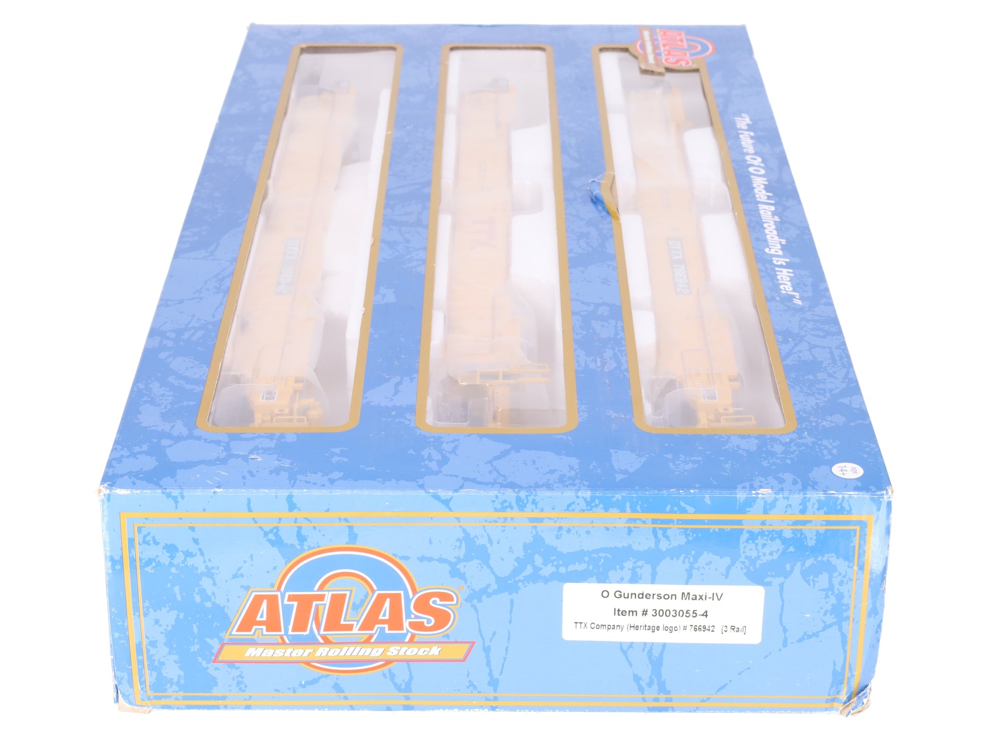 Atlas 3003055-4 O TTX (Heritage Logo) Gunderson Maxi-IV #766942 LN/Box