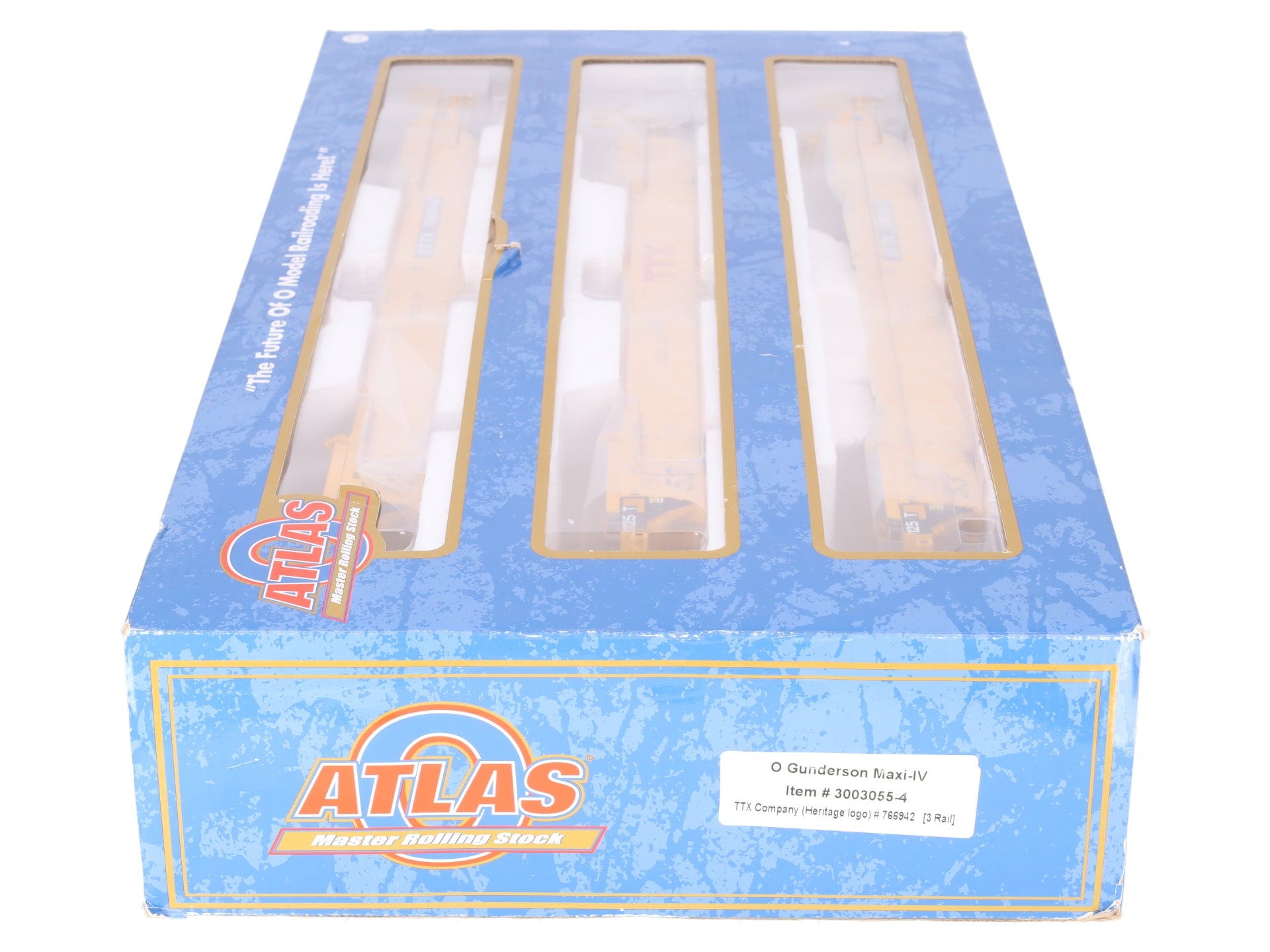 Atlas 3003055-4 O TTX (Heritage Logo) Gunderson Maxi-IV #766942 LN/Box