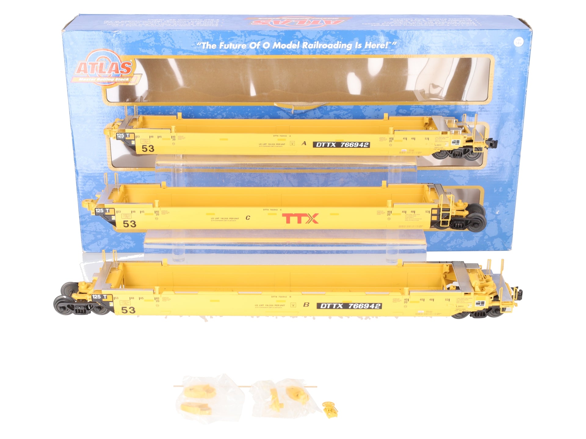 Atlas 3003055-4 O TTX (Heritage Logo) Gunderson Maxi-IV #766942 LN/Box