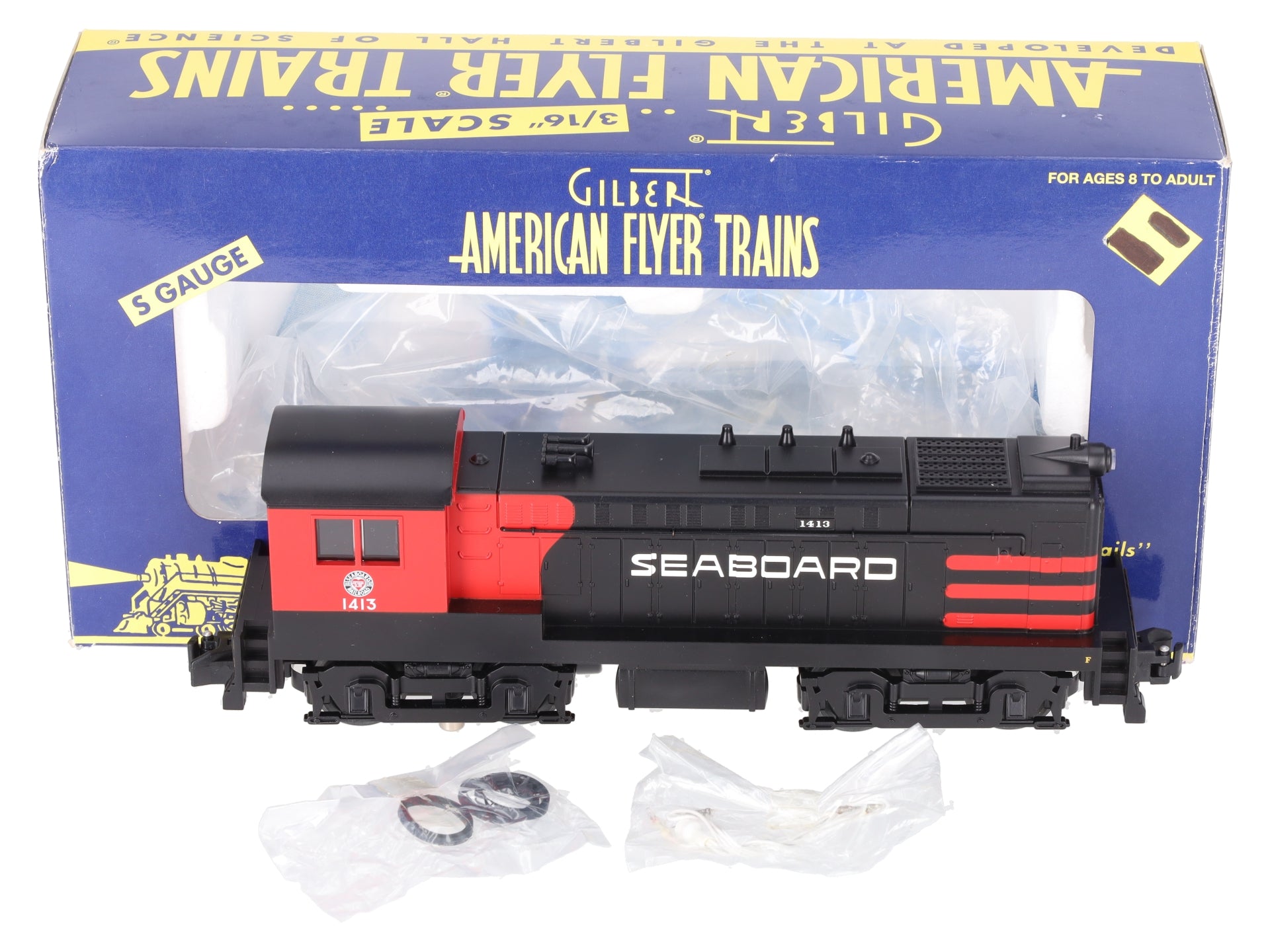 American Flyer 6-48034 S Scale Seaboard Baldwin Diesel Locomotive #1413 LN/Box