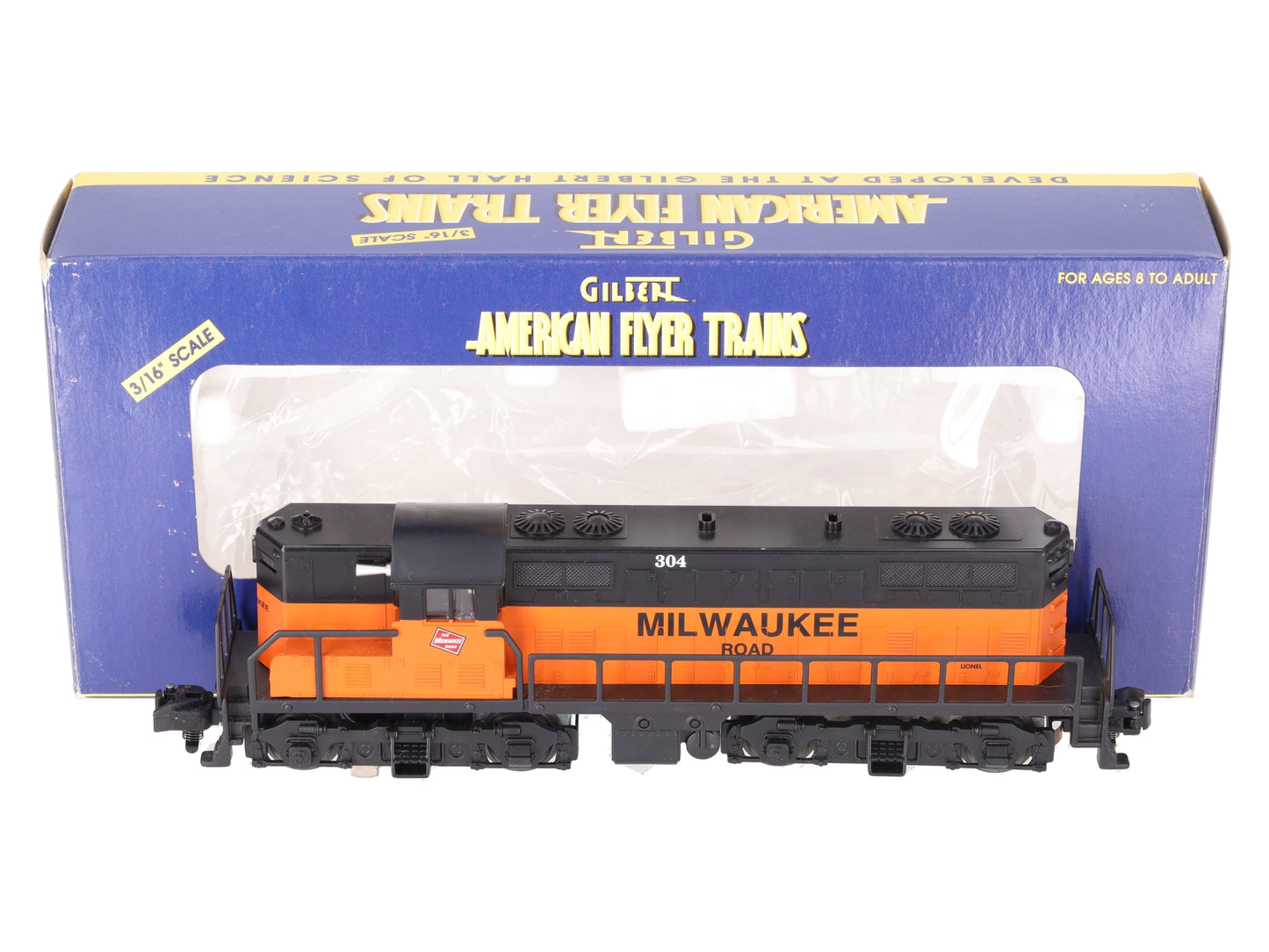 American Flyer 6-48020 S Scale Milwaukee Road GP-9 Diesel Locomotive EX/Box