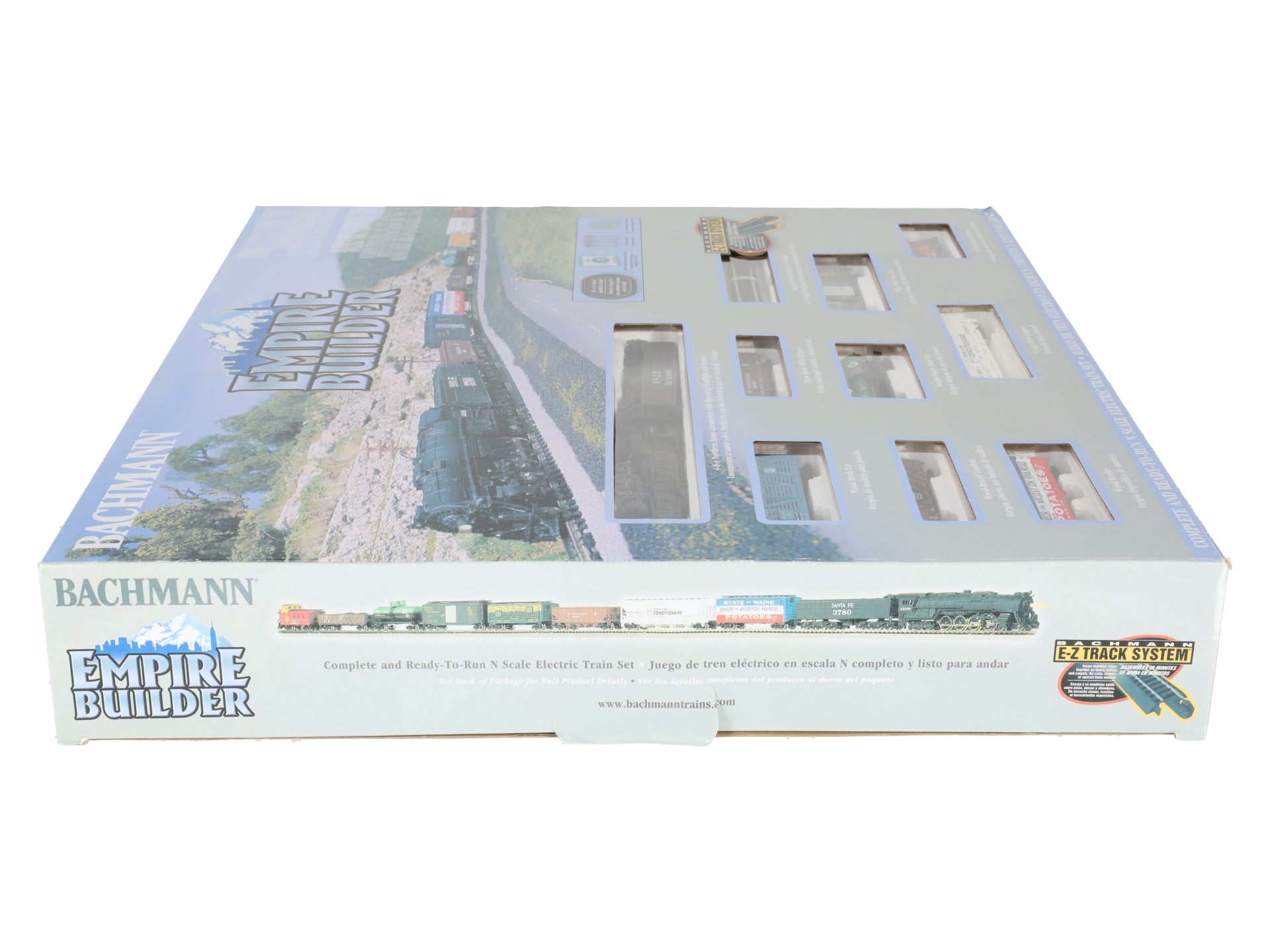 Bachmann 24009 N Scale Empire Builder Steam Starter Freight Train Set EX/Box