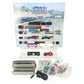 Bachmann 24009 N Scale Empire Builder Steam Starter Freight Train Set EX/Box