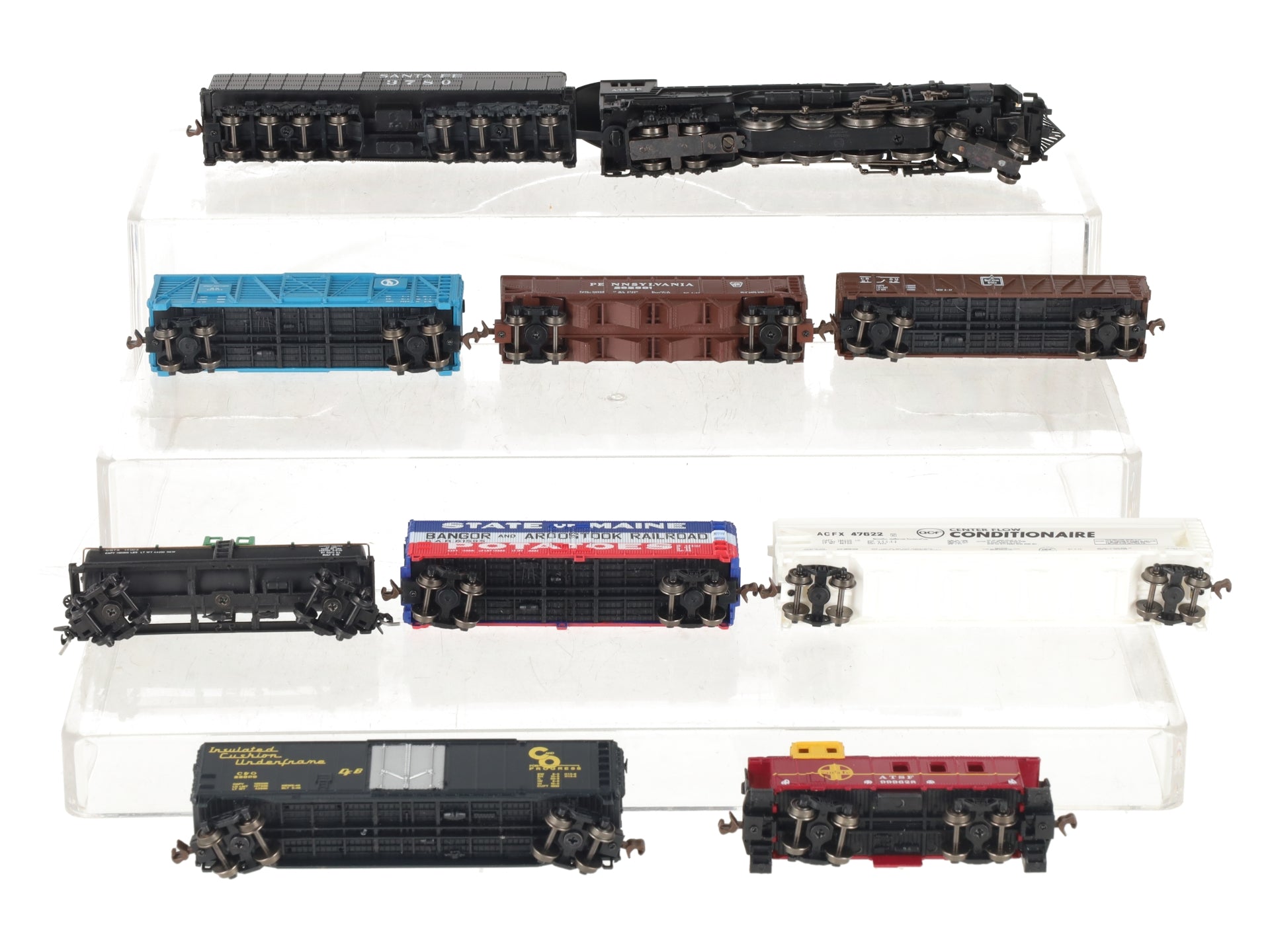 Bachmann 24009 N Scale Empire Builder Steam Starter Freight Train Set EX/Box