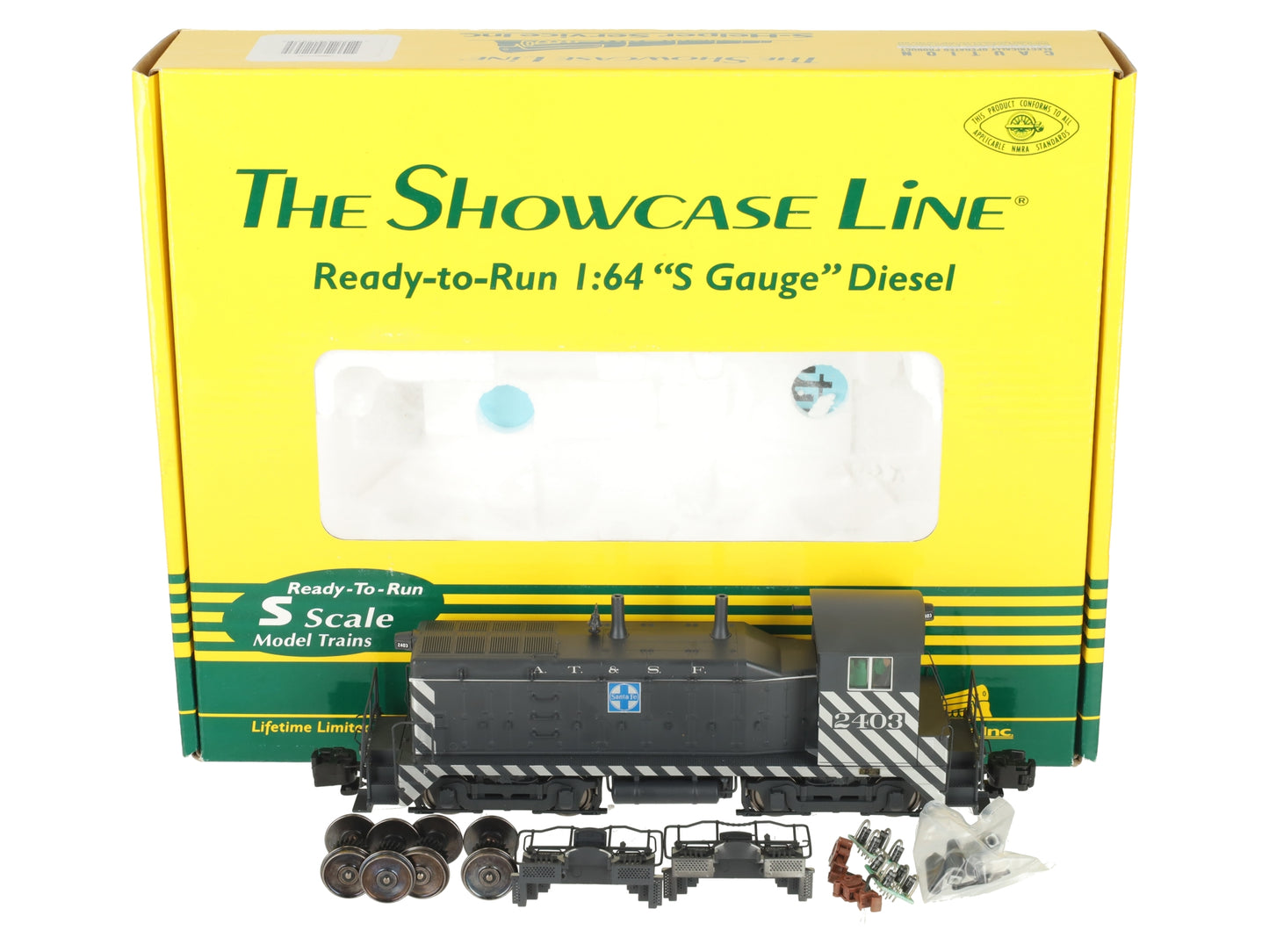 S-Helper 01253 S ATSF NW2 Diesel Switcher w/AC/DC LocoMatic Sound Unit #2403 LN/Box