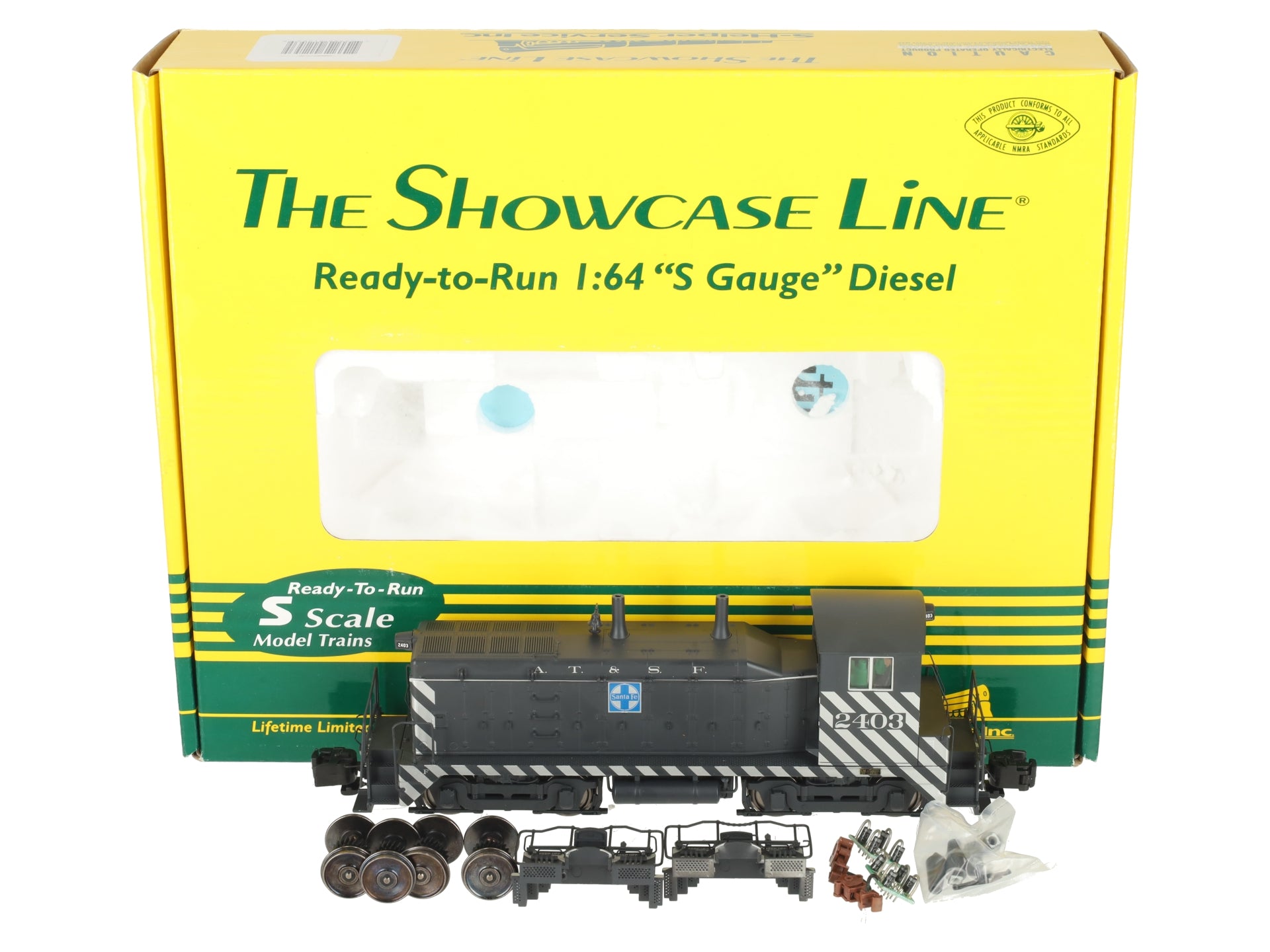 S-Helper 01253 S ATSF NW2 Diesel Switcher w/AC/DC LocoMatic Sound Unit #2403 LN/Box