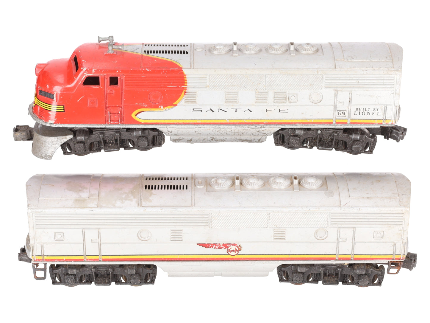 Lionel 2243 Vintage O Santa Fe F-3 AB Diesel Set VG