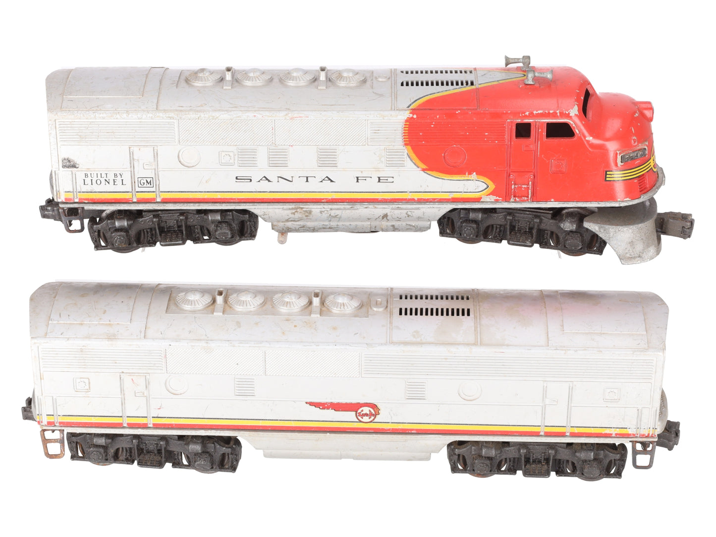 Lionel 2243 Vintage O Santa Fe F-3 AB Diesel Set VG