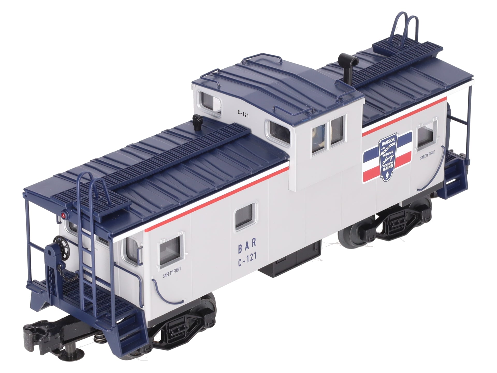 MTH 20-91106 O Gauge Bangor & Aroostook Extended Vision Caboose #C-124 EX/Box