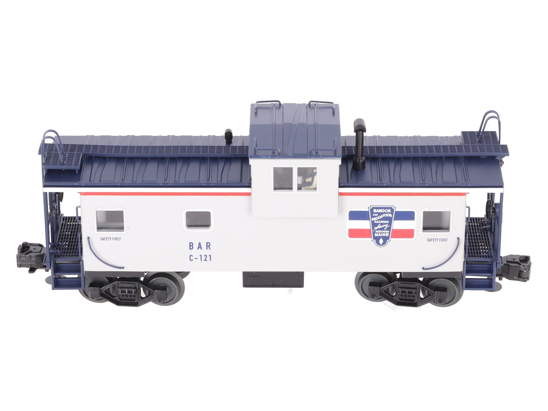 MTH 20-91106 O Gauge Bangor & Aroostook Extended Vision Caboose #C-124 EX/Box