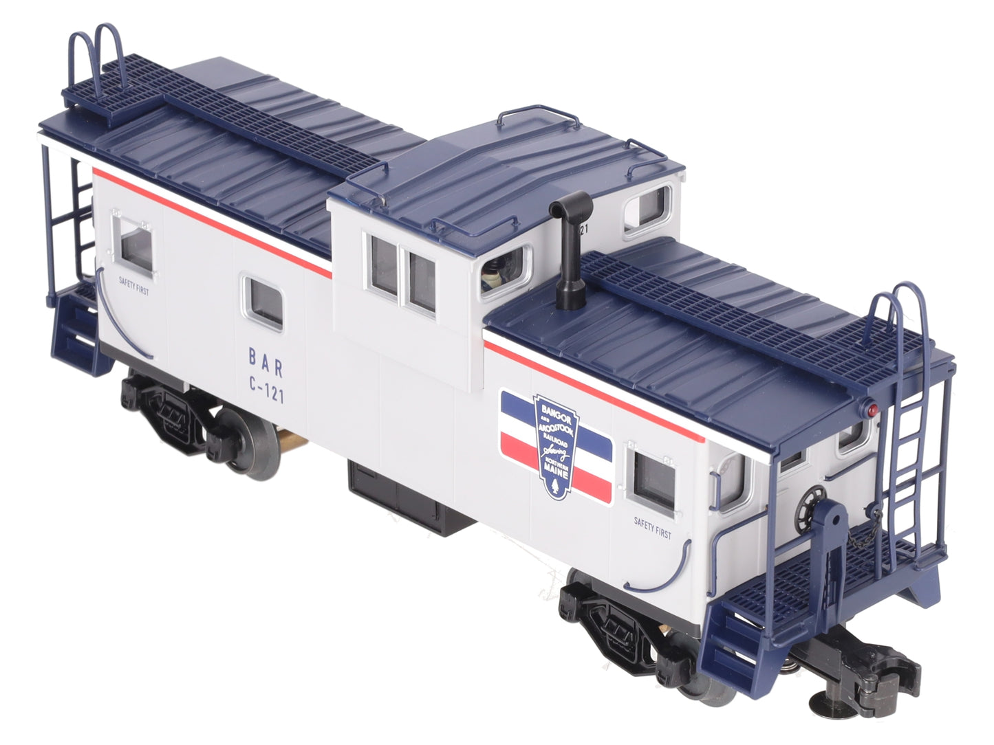 MTH 20-91106 O Gauge Bangor & Aroostook Extended Vision Caboose #C-124 EX/Box