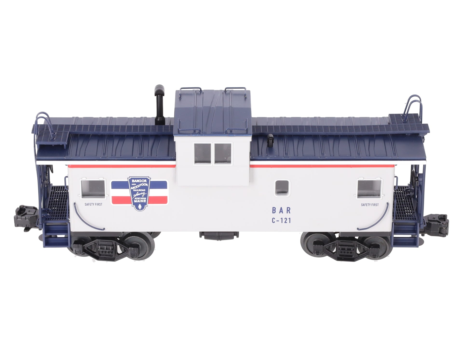 MTH 20-91106 O Gauge Bangor & Aroostook Extended Vision Caboose #C-124 EX/Box