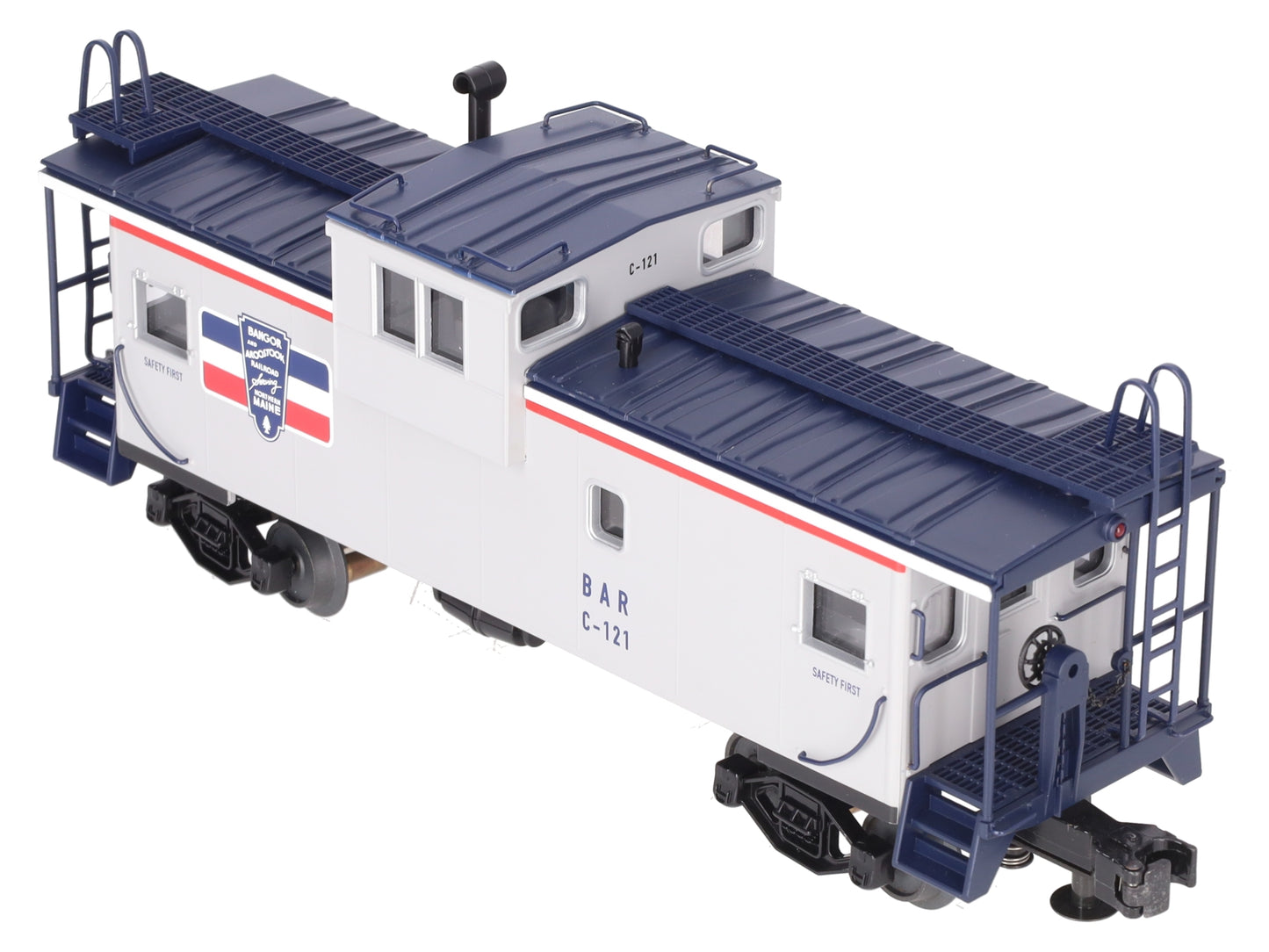MTH 20-91106 O Gauge Bangor & Aroostook Extended Vision Caboose #C-124 EX/Box