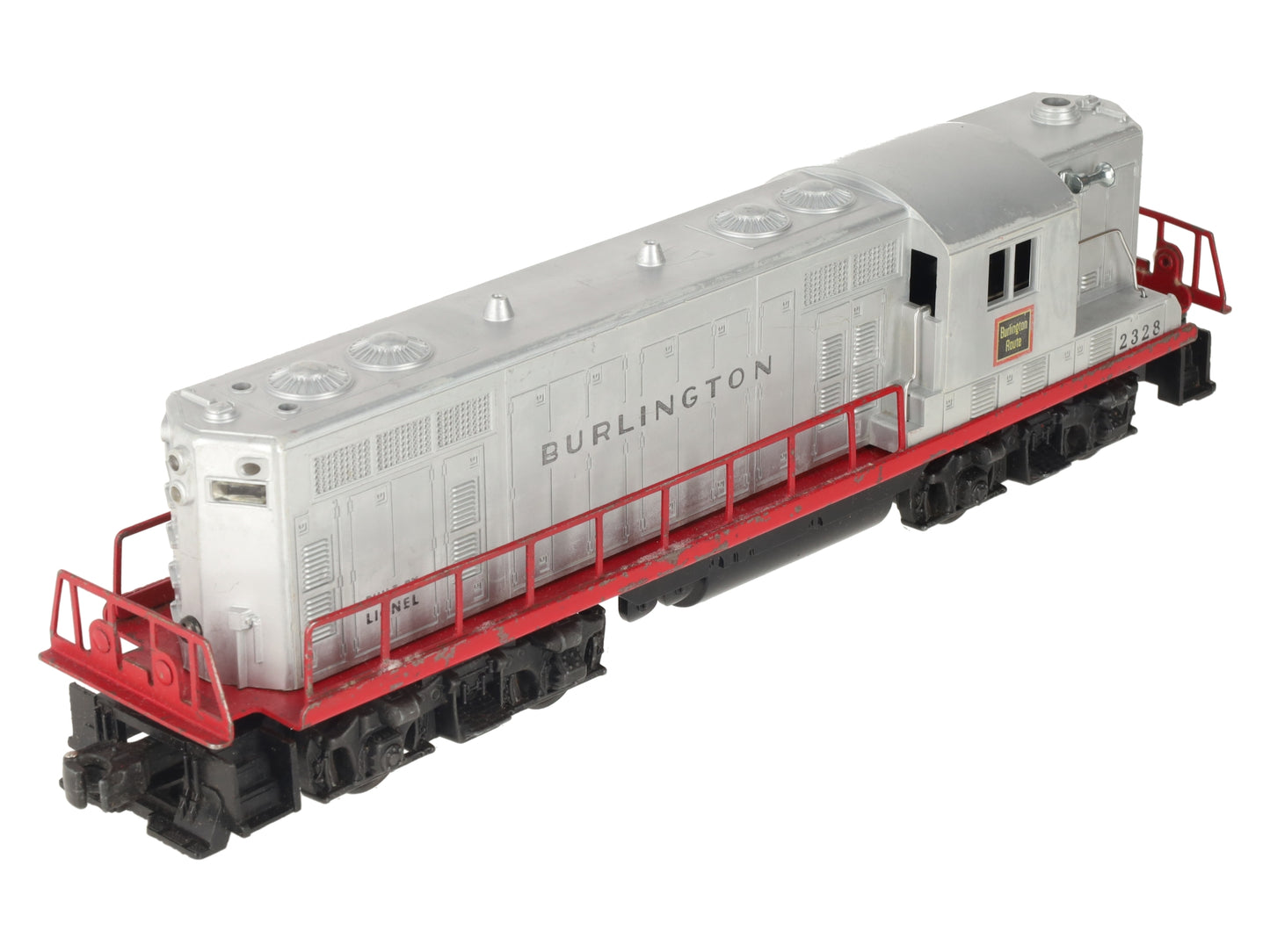 Lionel 2328 Vintage O Burlington GP-7 Powered EMD Diesel Locomotive VG/Box