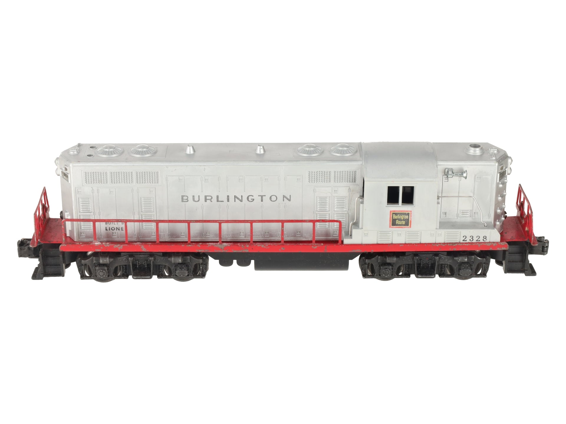 Lionel 2328 Vintage O Burlington GP-7 Powered EMD Diesel Locomotive VG/Box