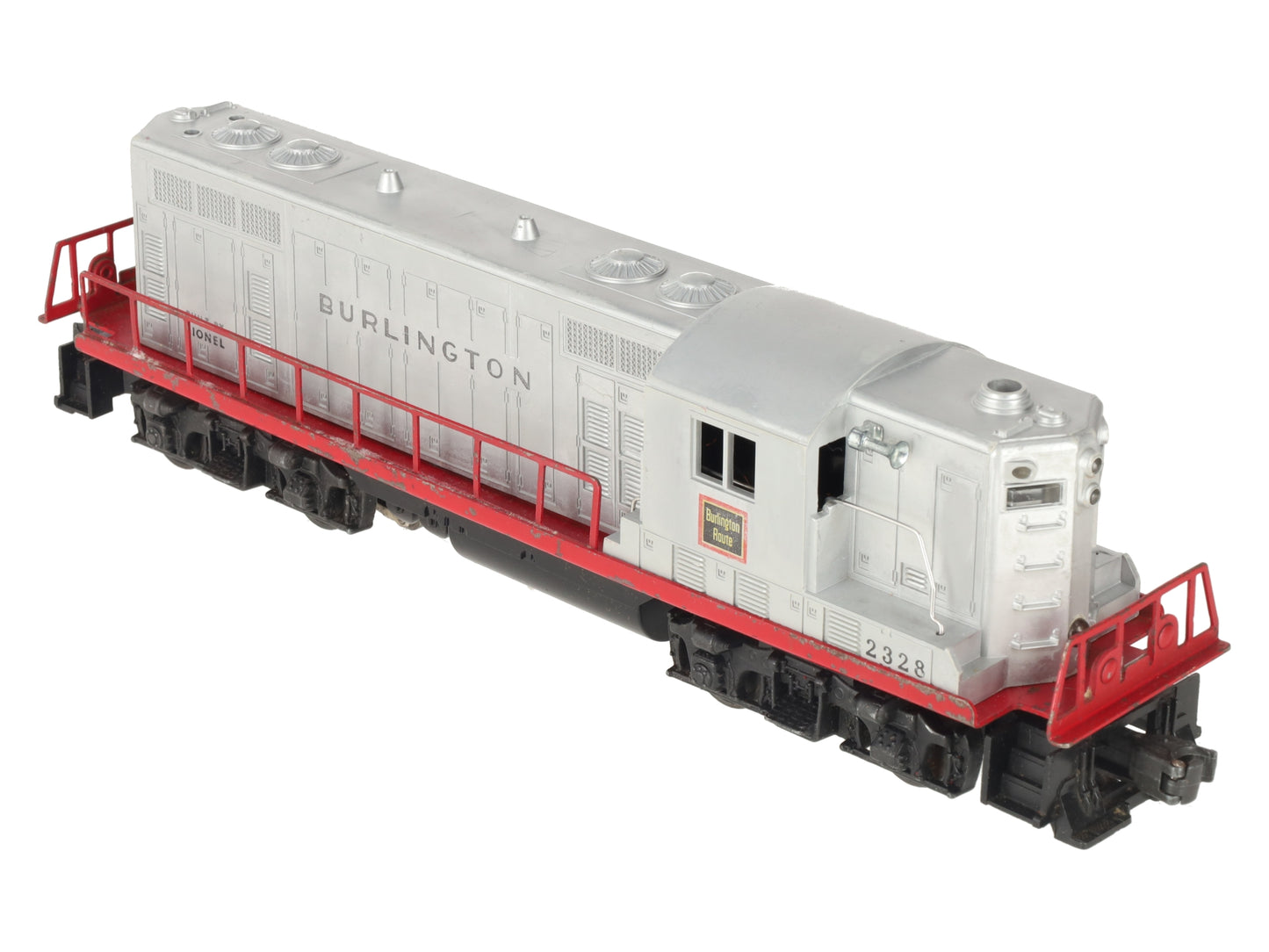 Lionel 2328 Vintage O Burlington GP-7 Powered EMD Diesel Locomotive VG/Box