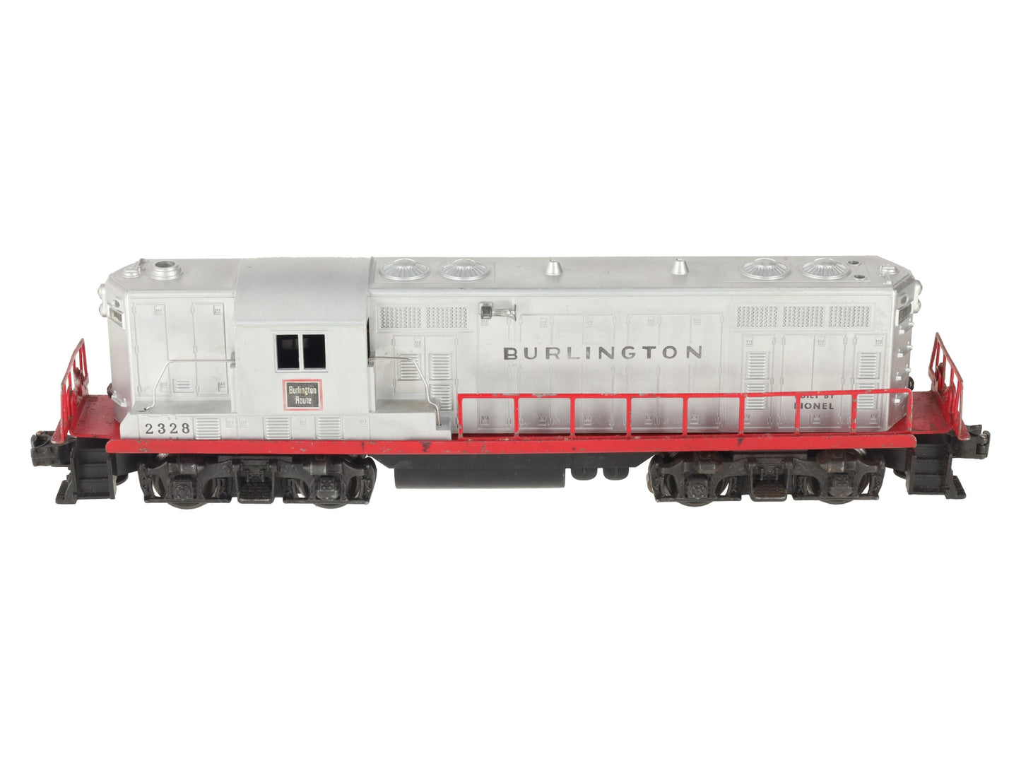 Lionel 2328 Vintage O Burlington GP-7 Powered EMD Diesel Locomotive VG/Box