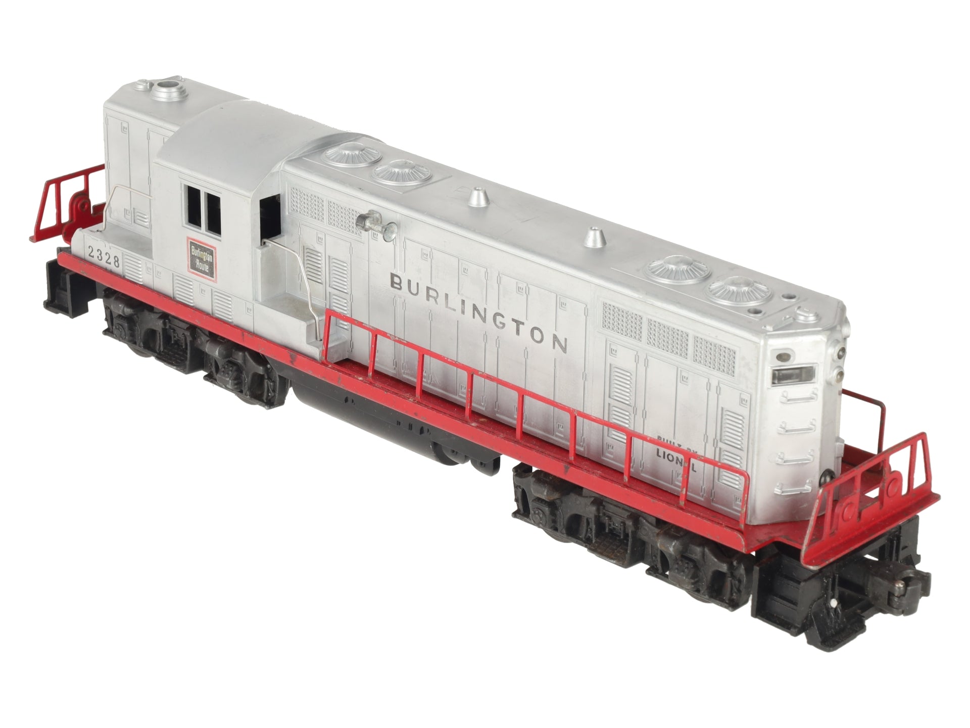 Lionel 2328 Vintage O Burlington GP-7 Powered EMD Diesel Locomotive VG/Box