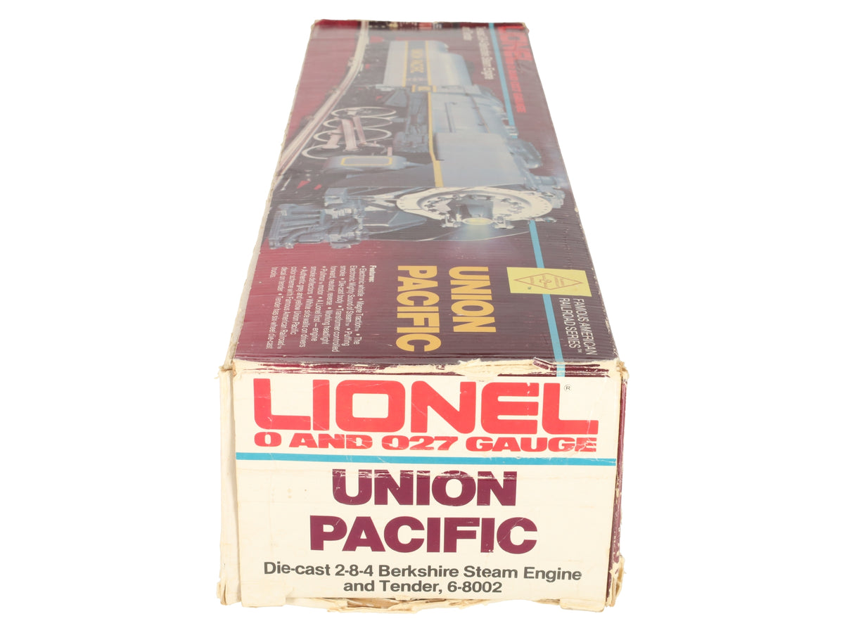 Lionel 6-8002 O Union Pacific Berkshire 2-8-4 Steam Locomotive & Tender #8002 EX/Box