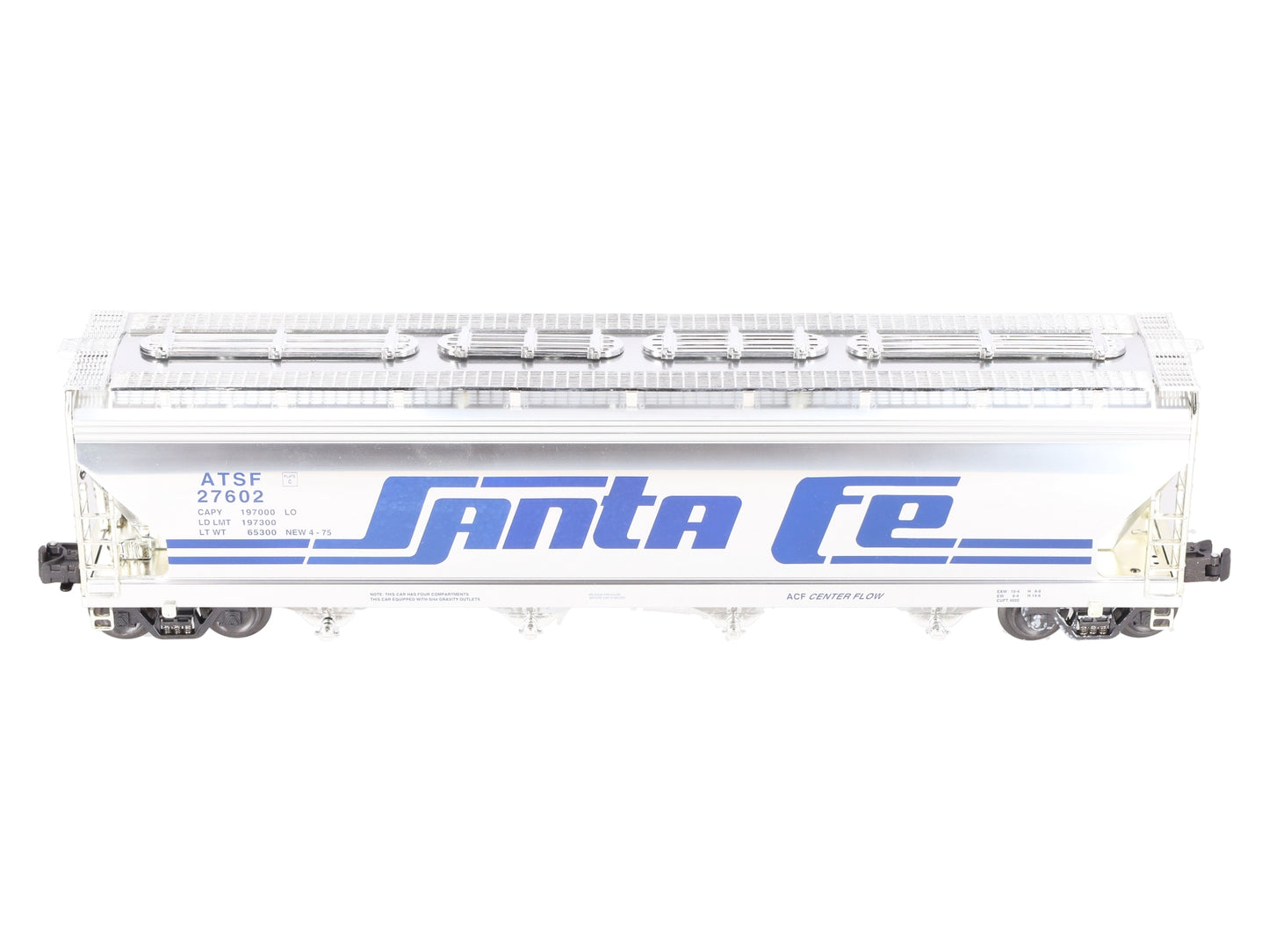 K-Line K6244-10514 O ATSF 4-Bay Centerflow Hopper #27602 EX/Box