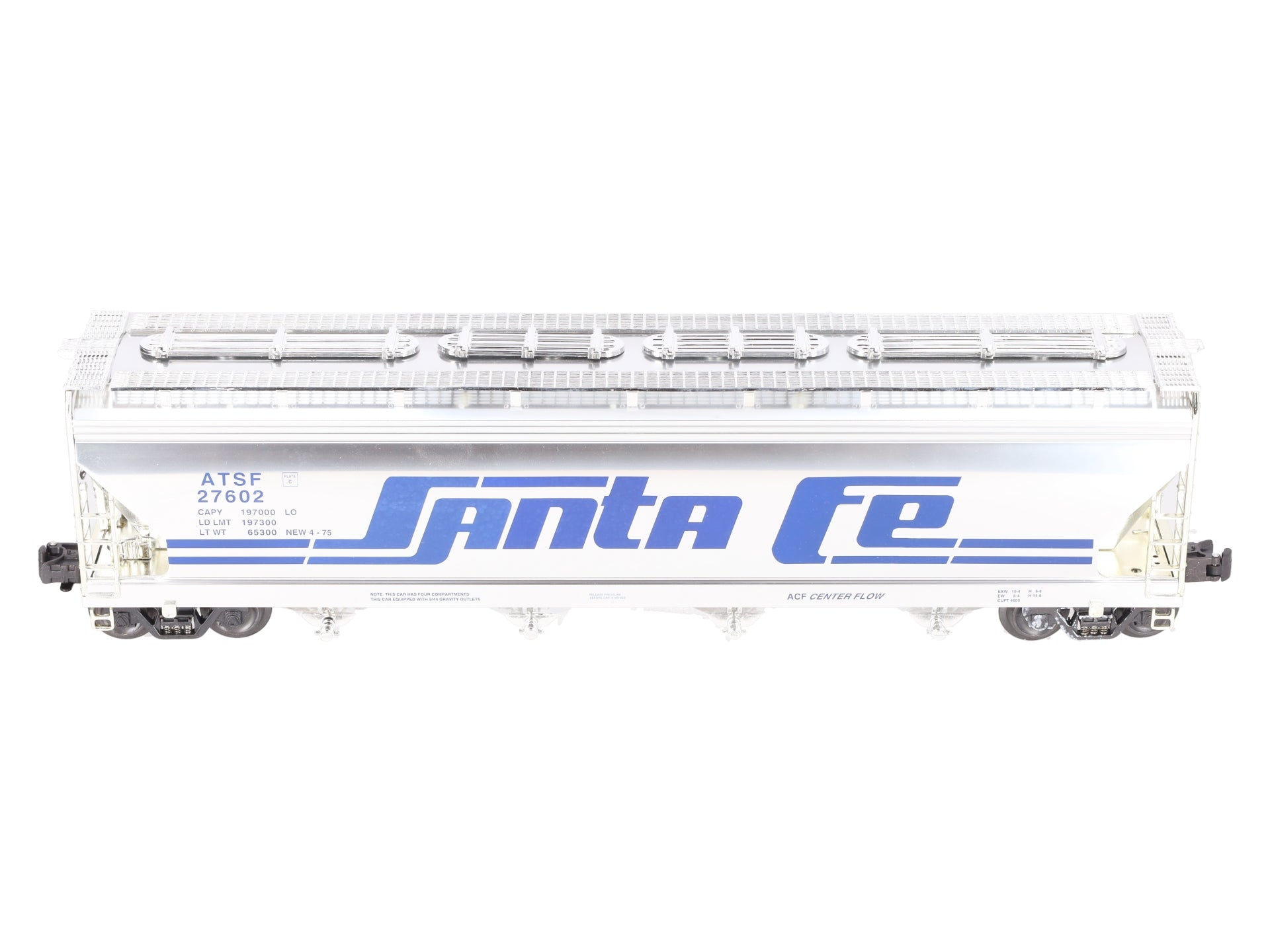 K-Line K6244-10514 O ATSF 4-Bay Centerflow Hopper #27602 EX/Box