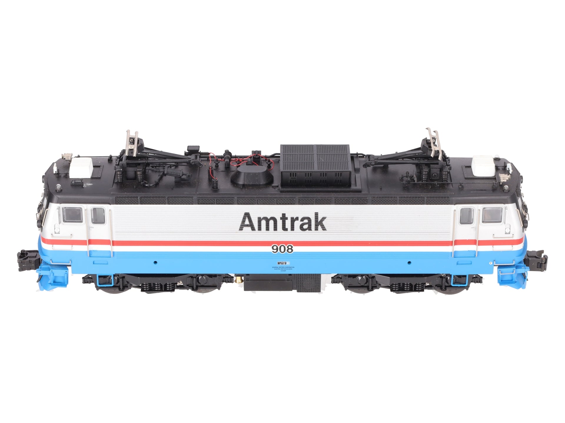 Atlas 6202-1 O Amtrak AEM-7 Electric Locomotive with Horn #908 - 3-Rail EX/Box