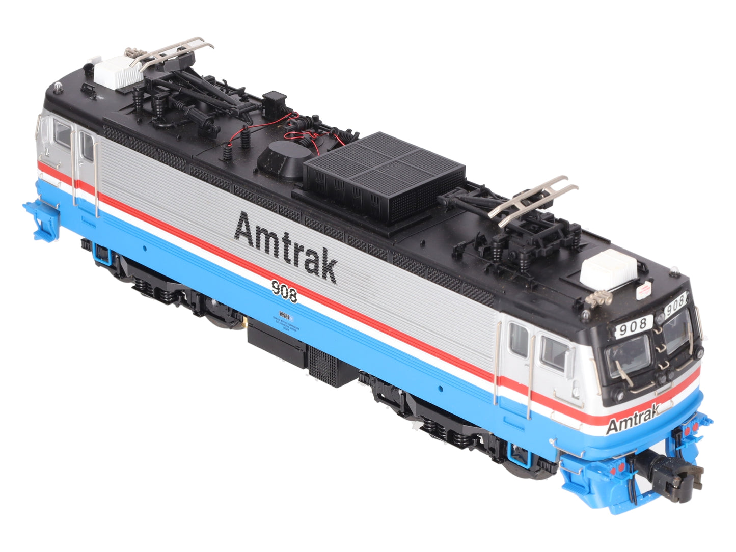 Atlas 6202-1 O Amtrak AEM-7 Electric Locomotive with Horn #908 - 3-Rail EX/Box