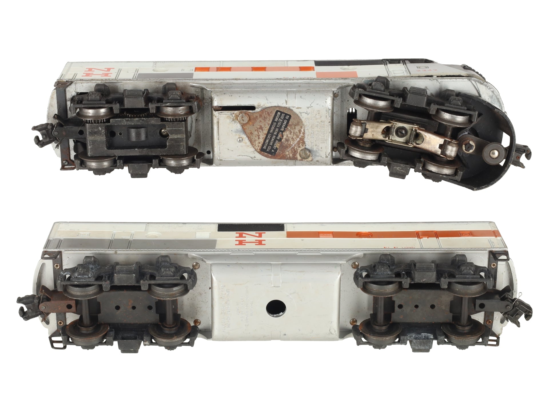 Lionel 2242 Vintage O New Haven F3 AB Diesel Locomotive VG