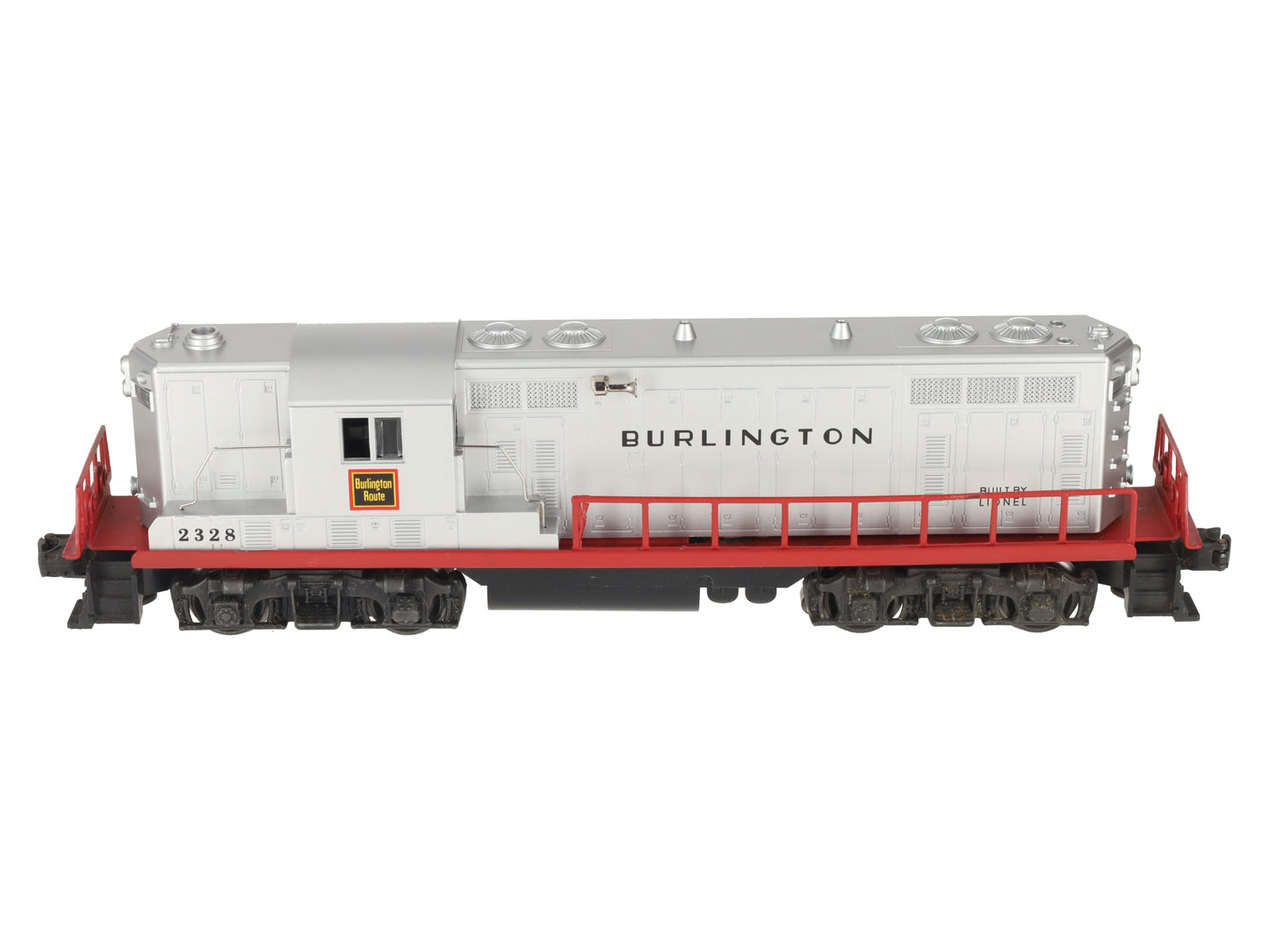 Lionel 2328 Vintage O Burlington GP-7 Powered EMD Diesel Locomotive VG