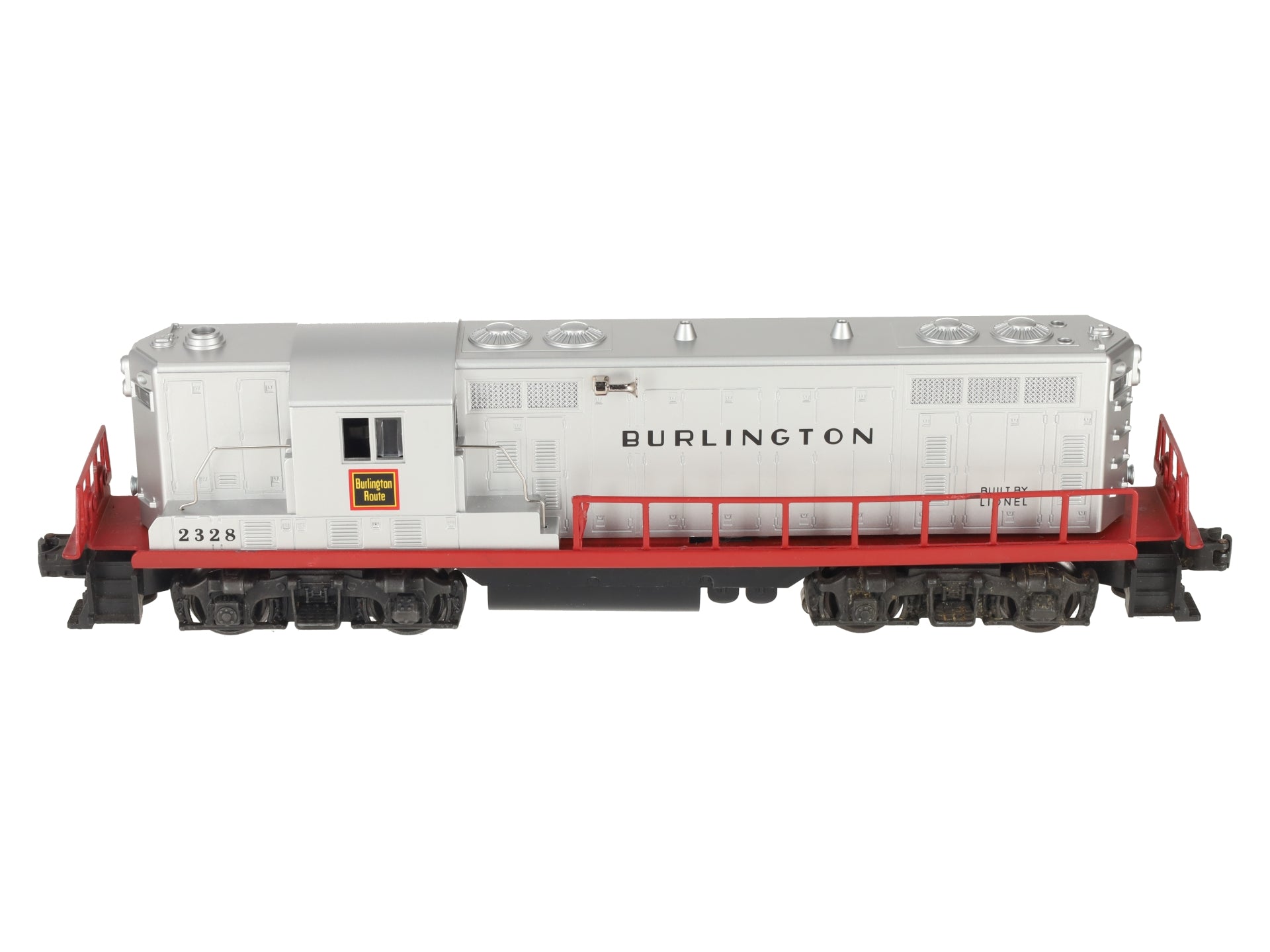 Lionel 2328 Vintage O Burlington GP-7 Powered EMD Diesel Locomotive VG