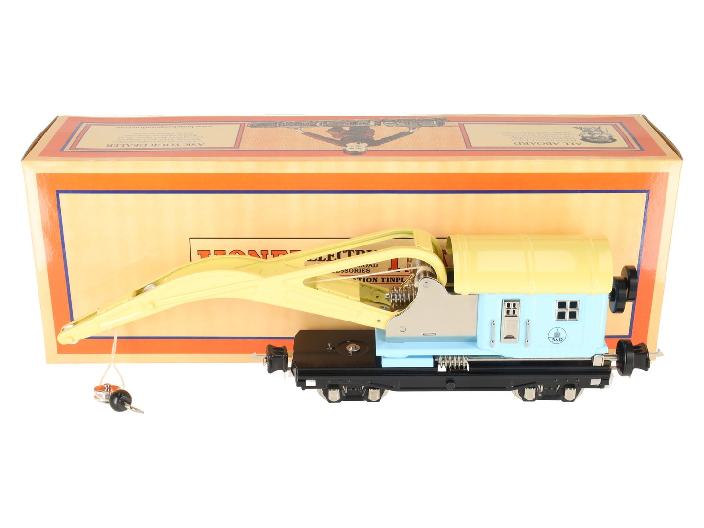 MTH 11-70089 2810 O Guage Derrick Car Baltimore & Ohio LN/Box