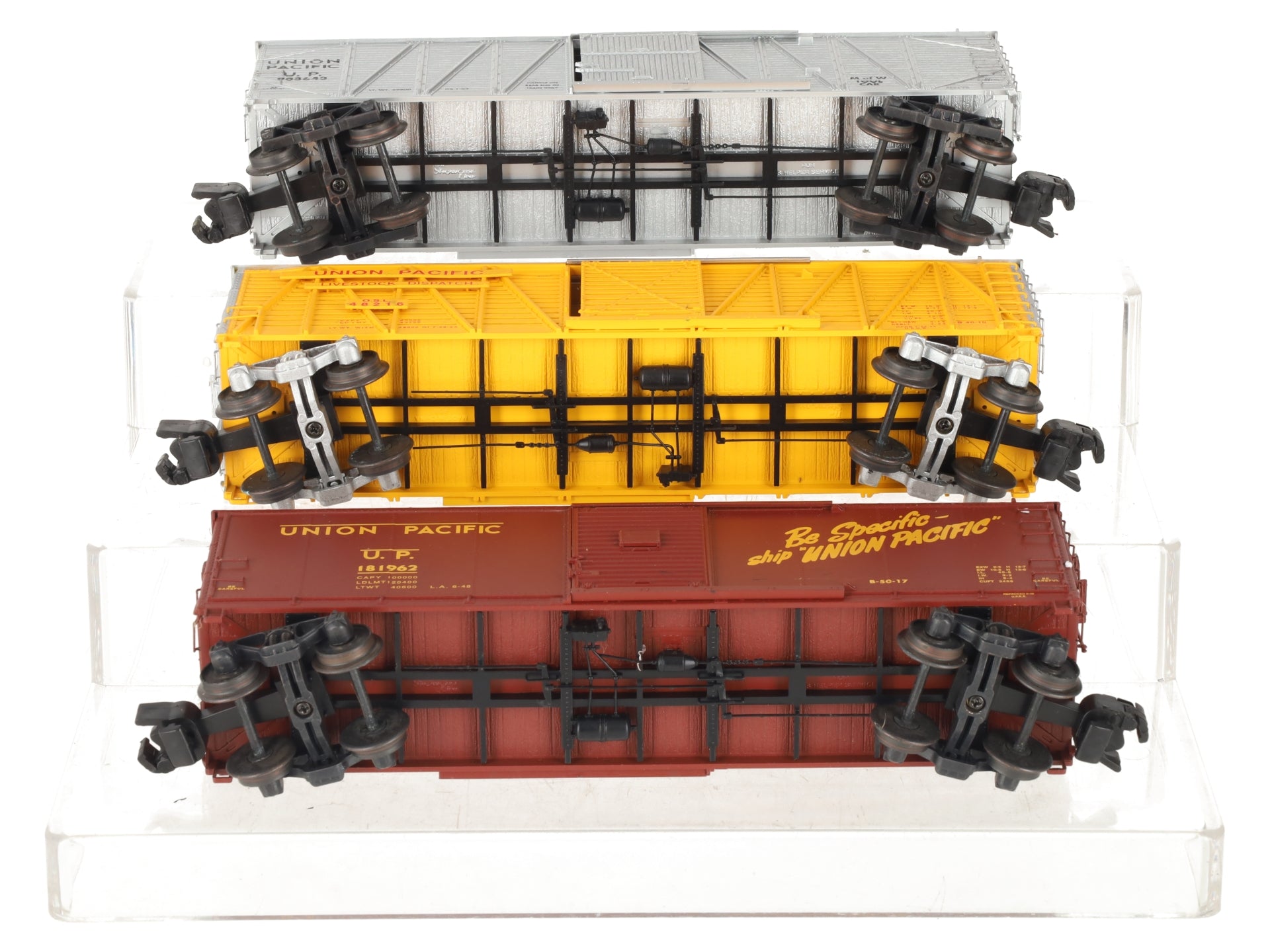 S-Helper 00352 S Gauge Union Pacific 3-Car Freight Set EX/Box