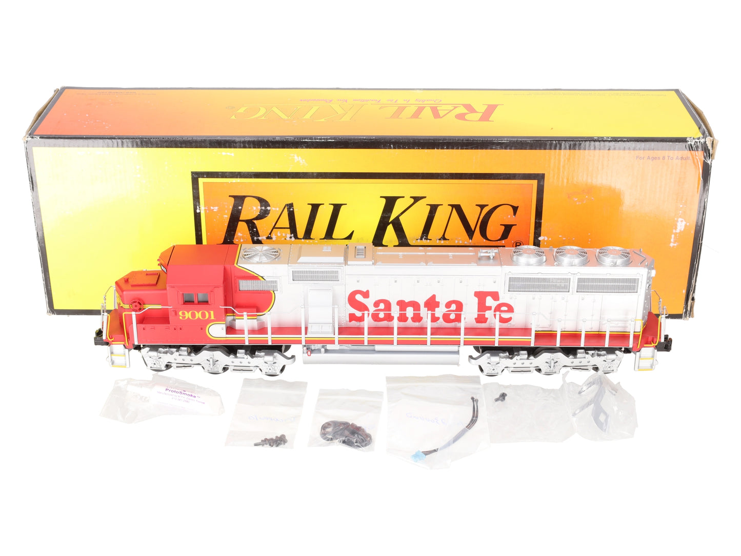 MTH 30-2663-1 O Santa Fe SD60 Diesel Engine with Proto-Sound 2.0 #9012 EX/Box