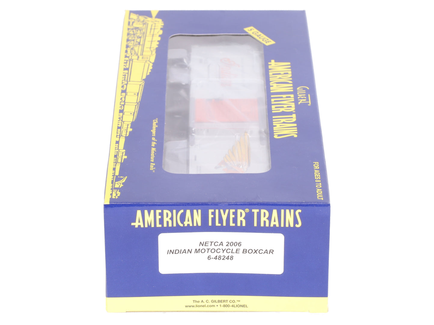 American Flyer 6-48248 S Modern Indian Motorcycle Company Boxcar #2006 LN/Box