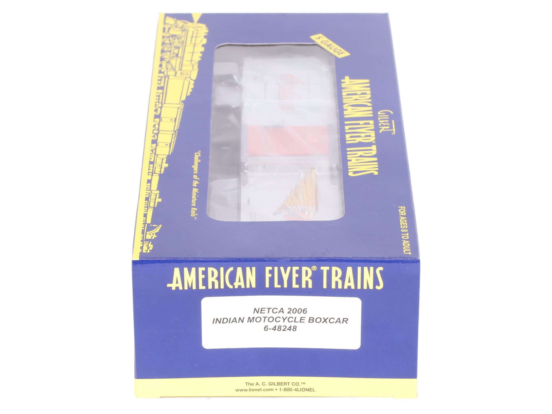 American Flyer 6-48248 S Modern Indian Motorcycle Company Boxcar #2006 LN/Box