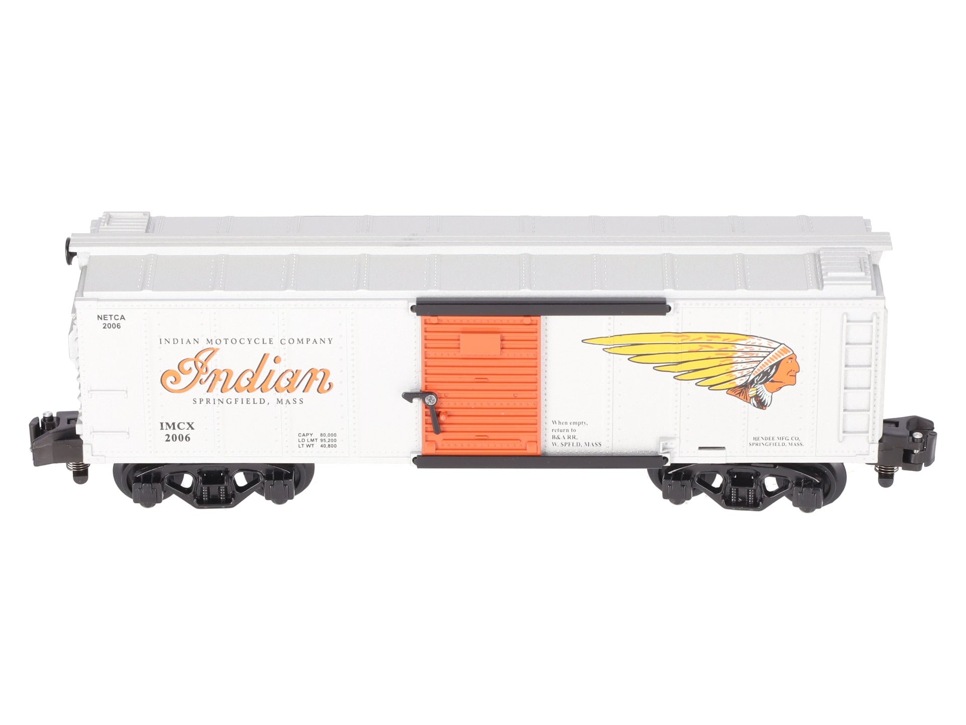 American Flyer 6-48248 S Modern Indian Motorcycle Company Boxcar #2006 LN/Box
