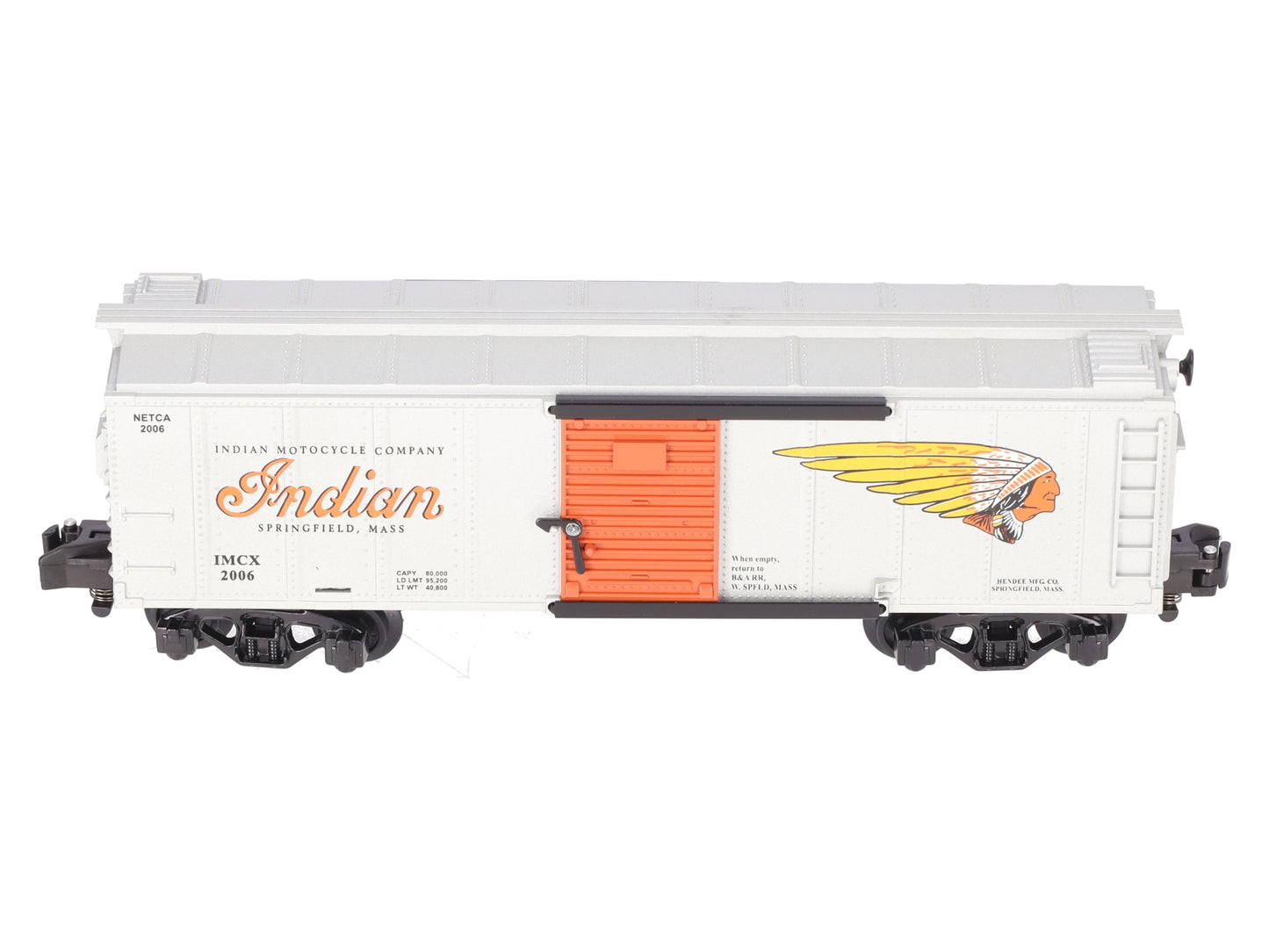 American Flyer 6-48248 S Modern Indian Motorcycle Company Boxcar #2006 LN/Box