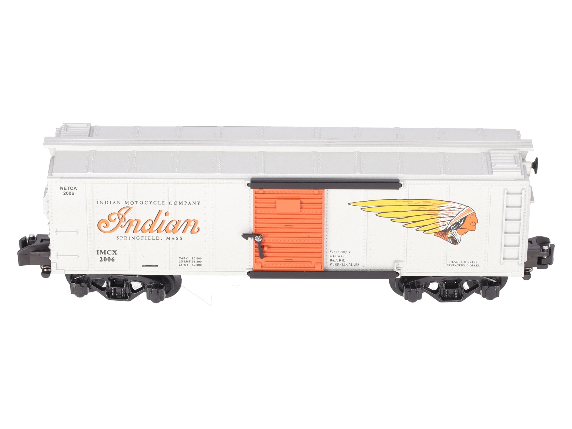 American Flyer 6-48248 S Modern Indian Motorcycle Company Boxcar #2006 LN/Box