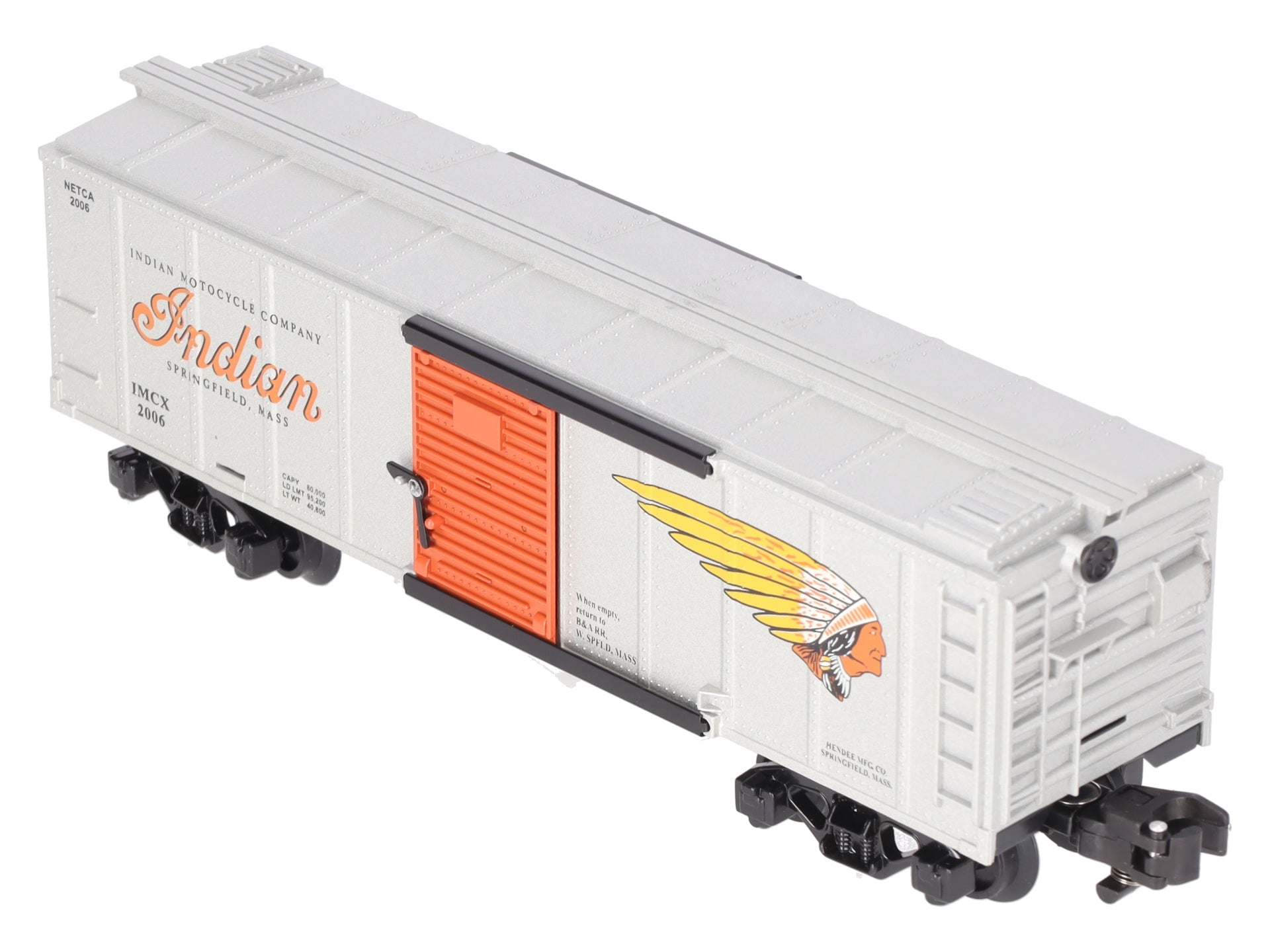 American Flyer 6-48248 S Modern Indian Motorcycle Company Boxcar #2006 LN/Box