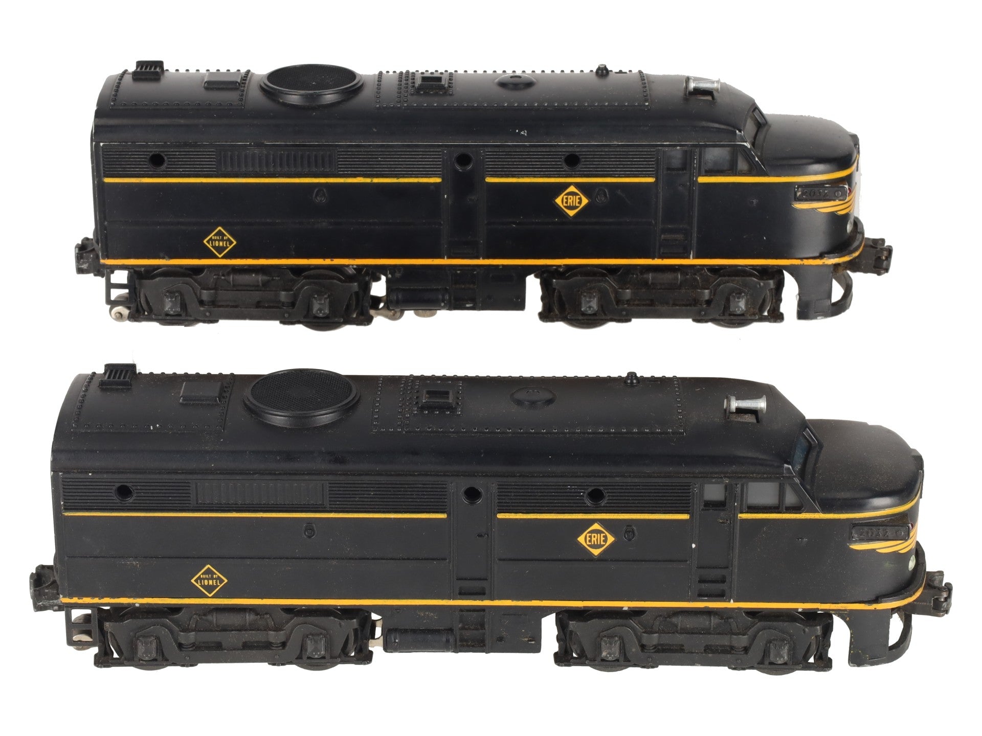 Lionel 2032 Vintage O Erie Alco AA Diesel Locomotive Set VG/Box