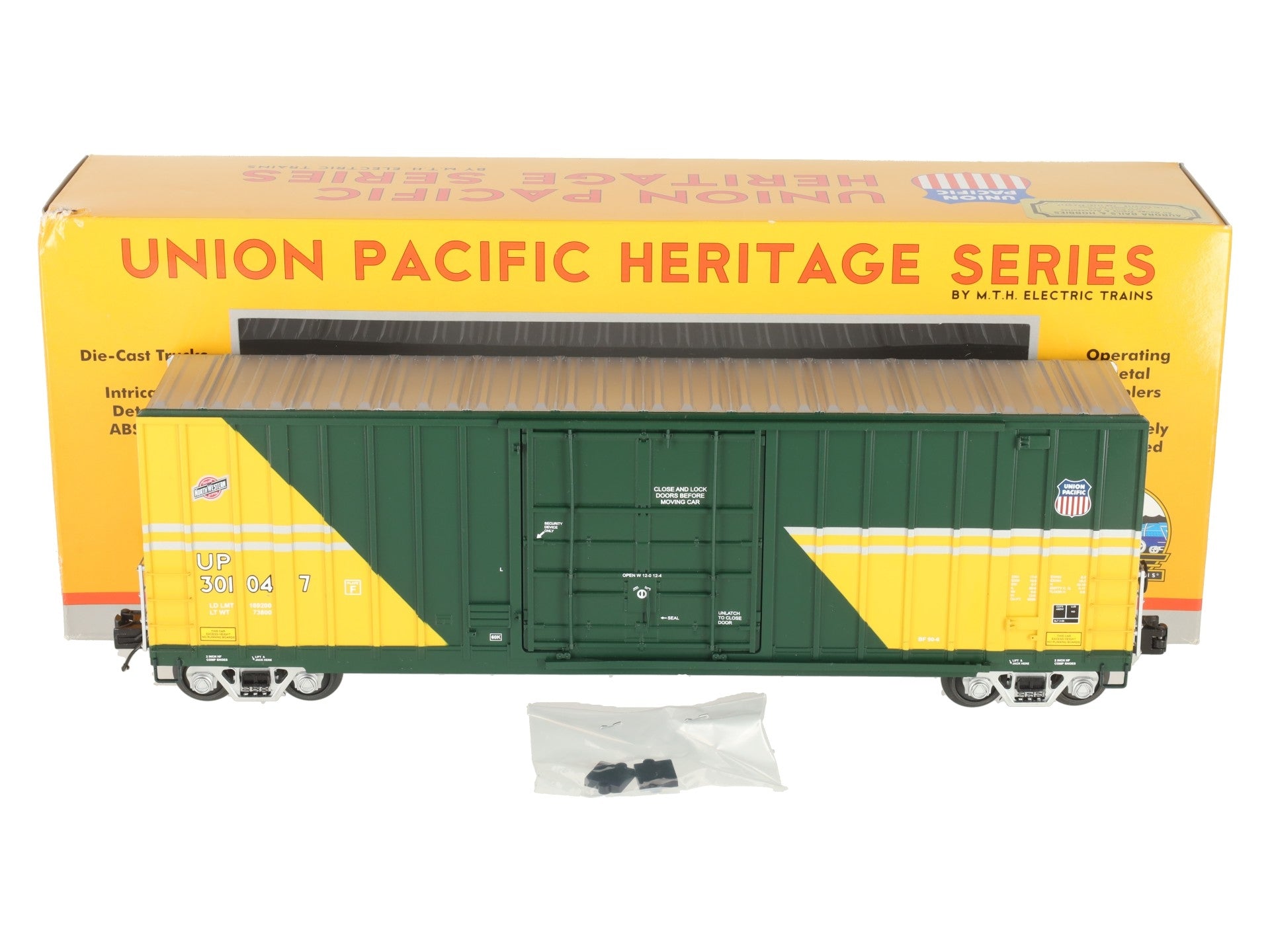 MTH 20-90354D O Gauge Chicago Northwestern 50' High Cube Boxcar LN/Box