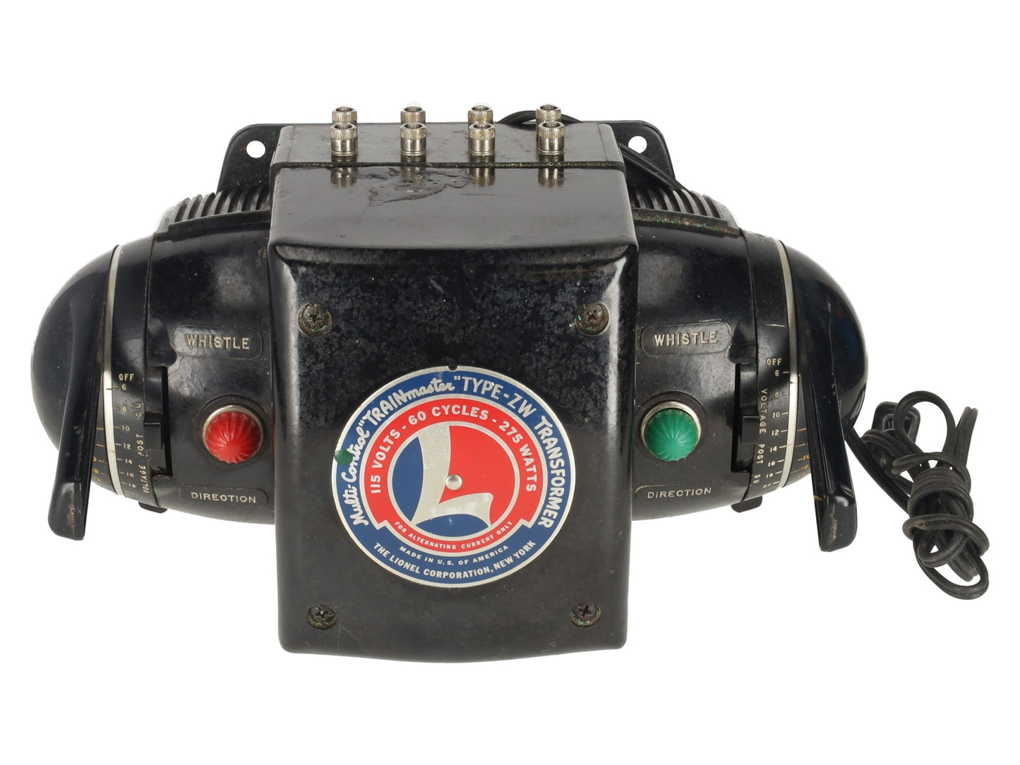 Lionel ZW O Gauge Vintage Trainmaster 275 Watt Transformer with Whistle VG
